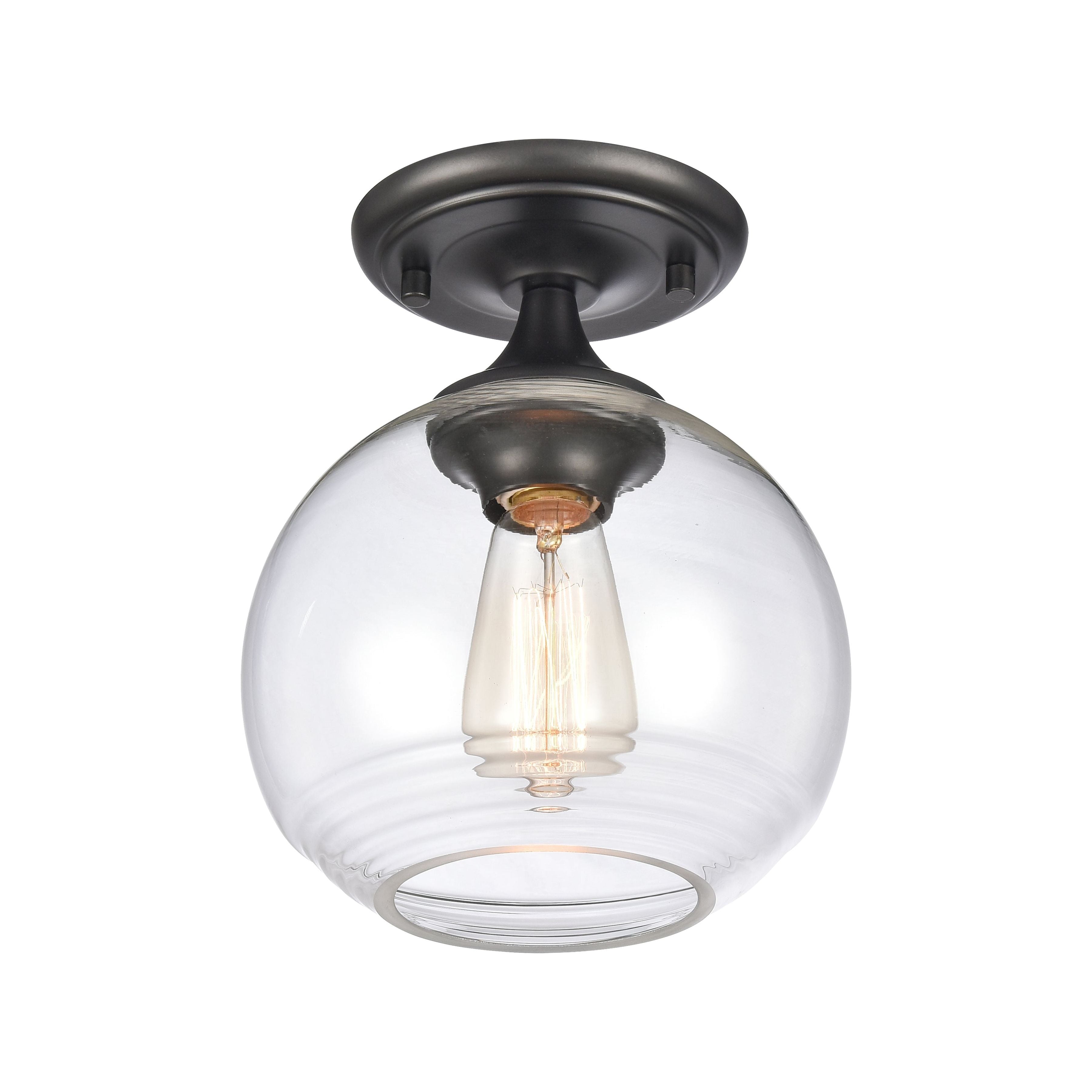 Angie 8" Wide 1-Light Semi Flush Mount