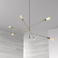 6-Light Adjustable Pendant