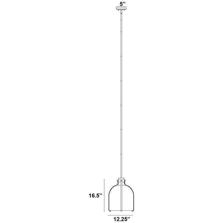 Z-Lite - Pearson 1-Light 12" Pendant - Lights Canada