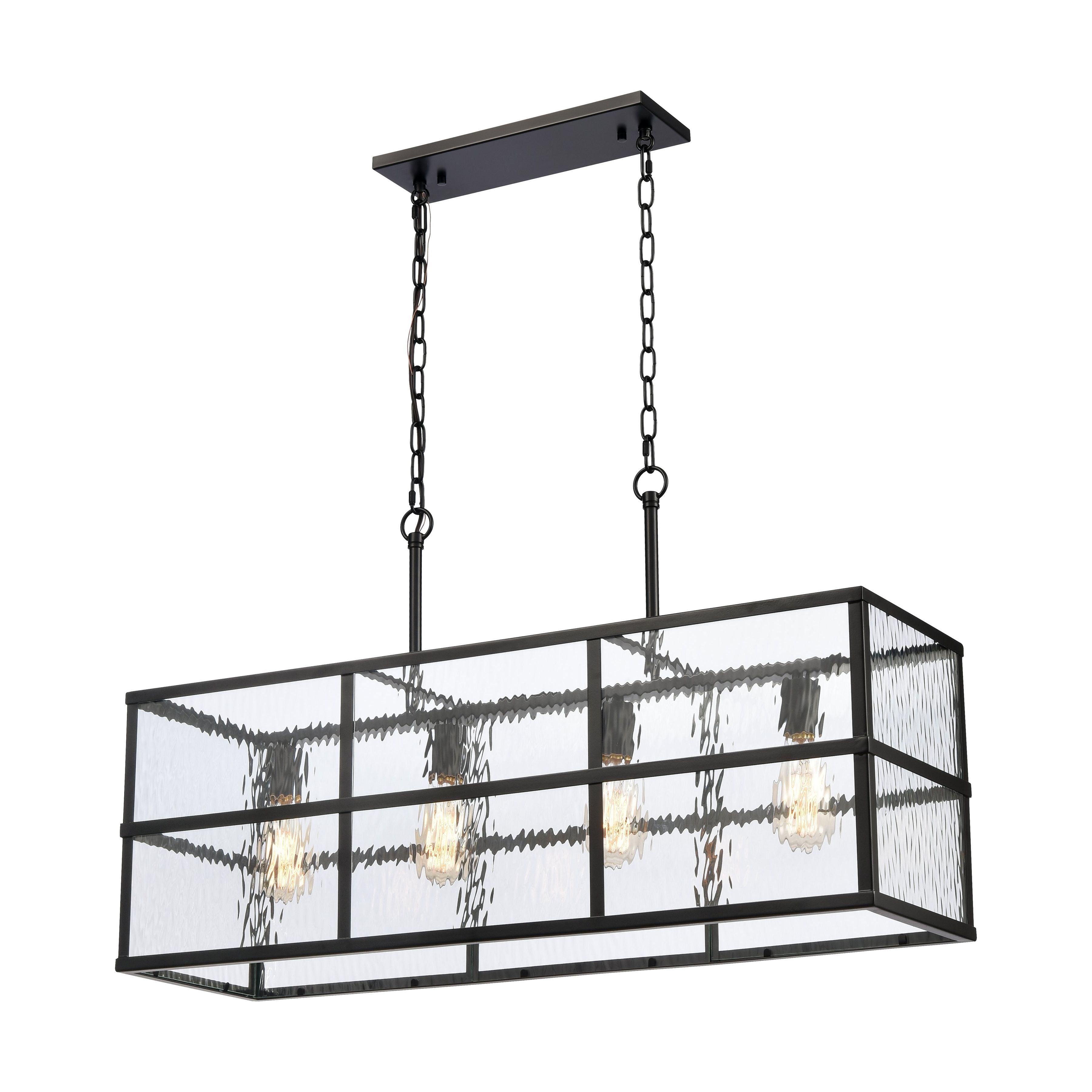 Solace 34" Wide 4-Light Linear Chandelier