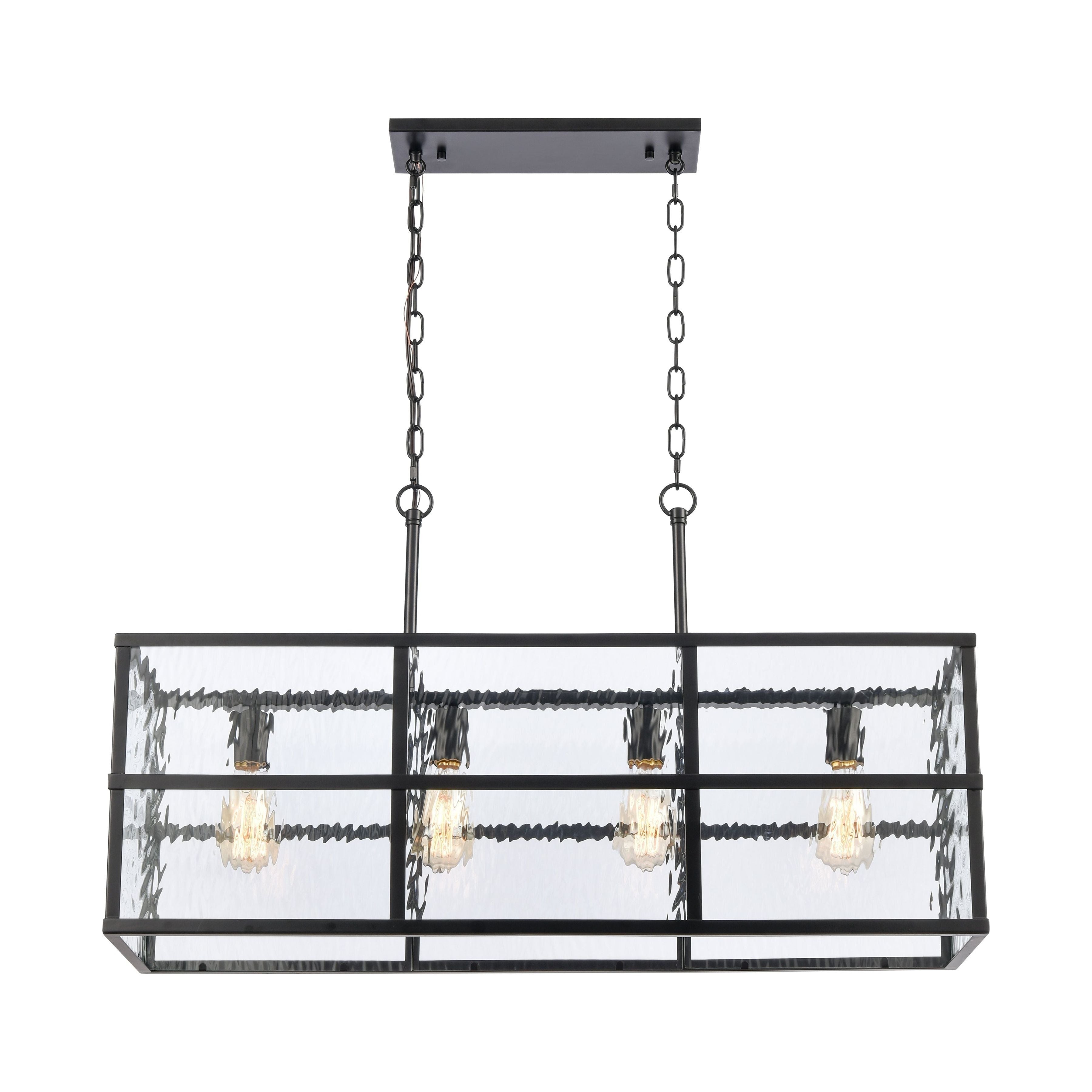 Solace 34" Wide 4-Light Linear Chandelier