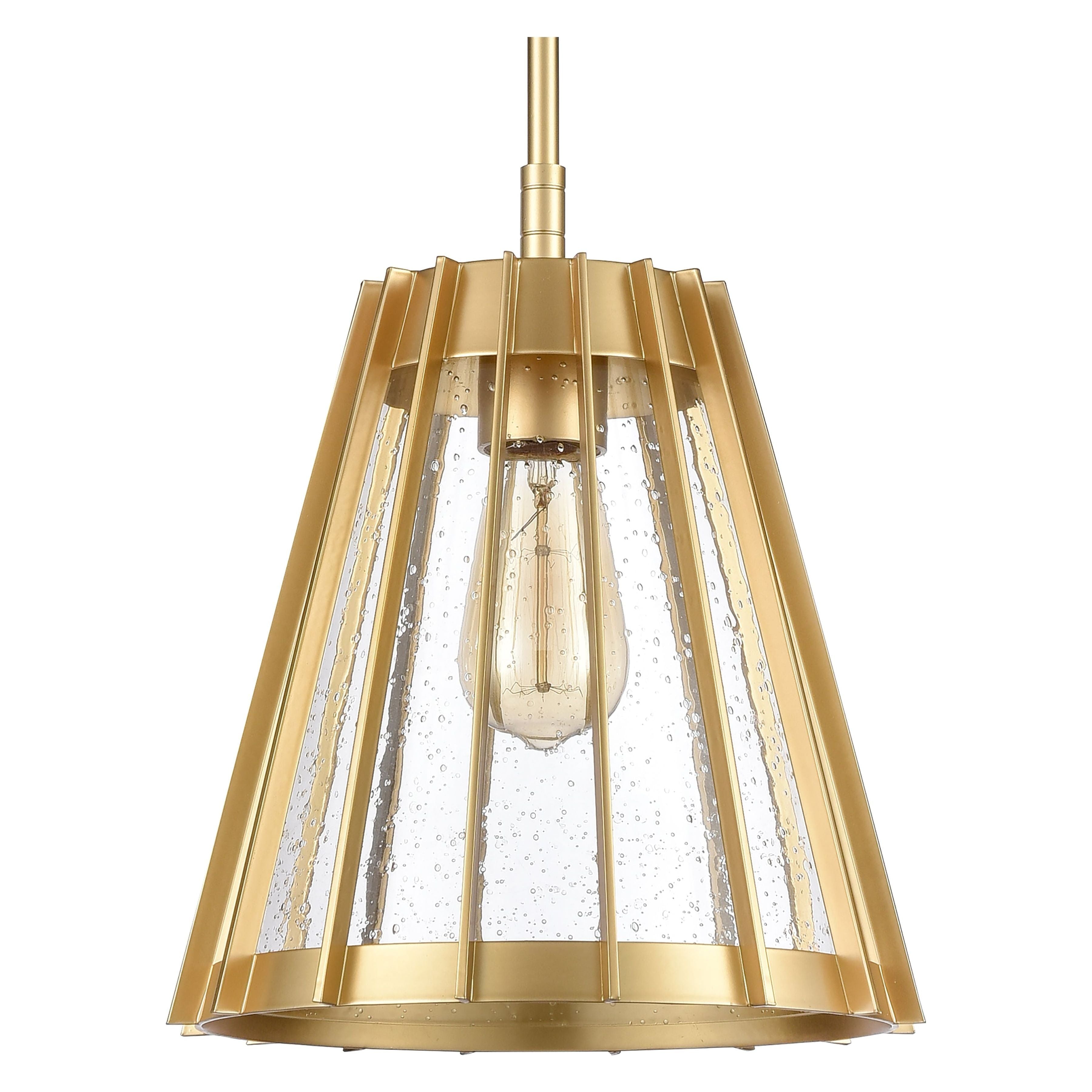 Open Louvers 10" Wide 1-Light Pendant