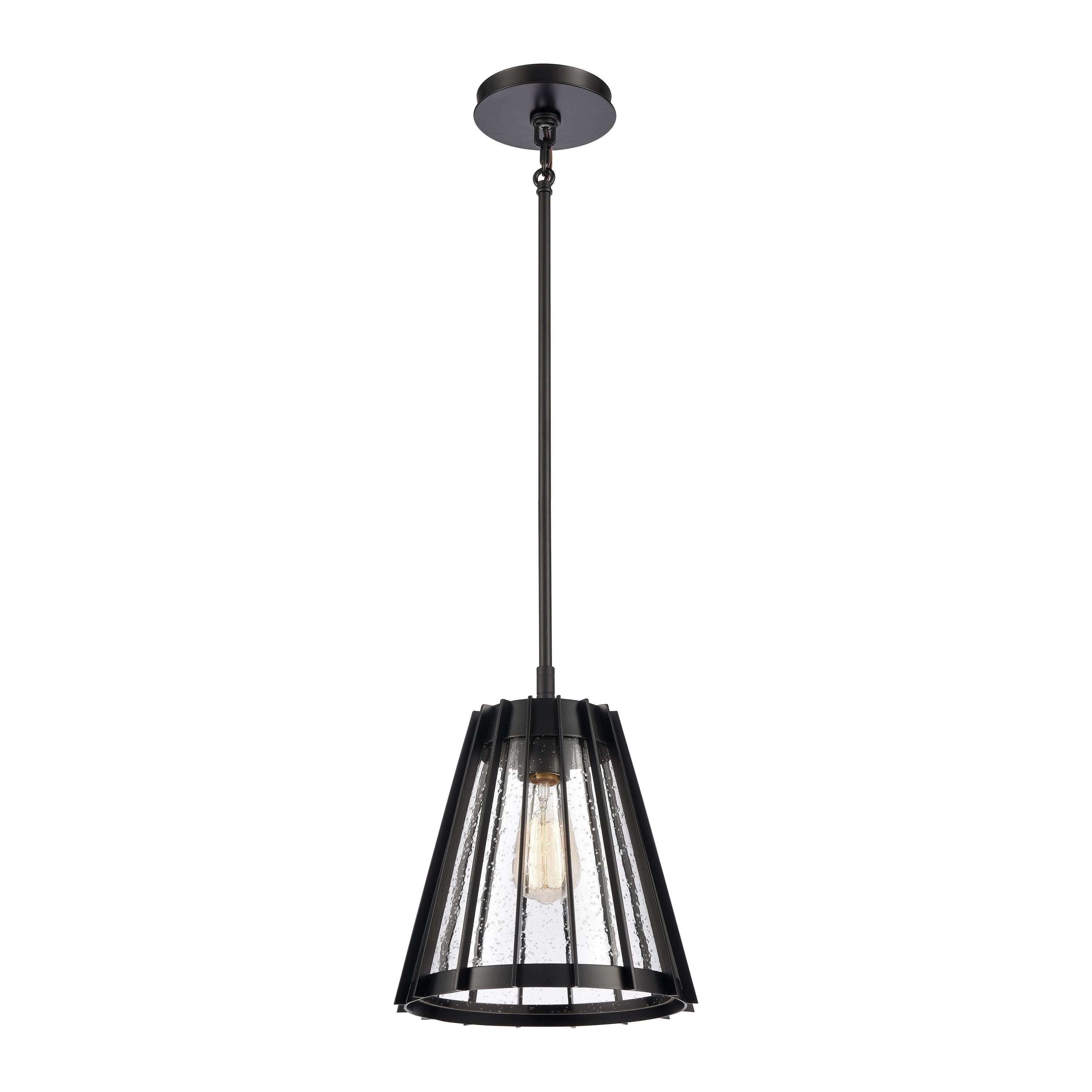 Open Louvers 10" Wide 1-Light Pendant