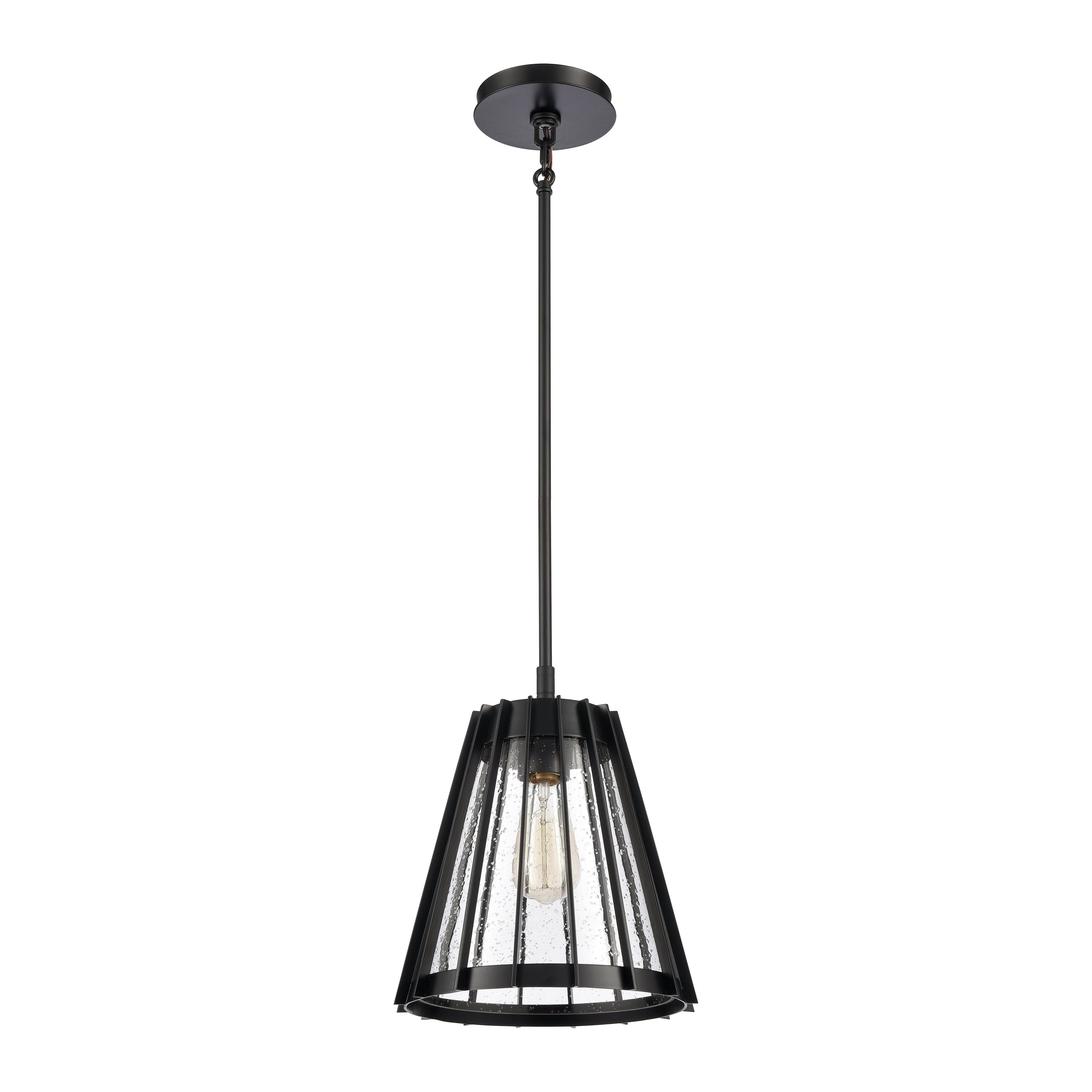 Open Louvers 10" Wide 1-Light Pendant