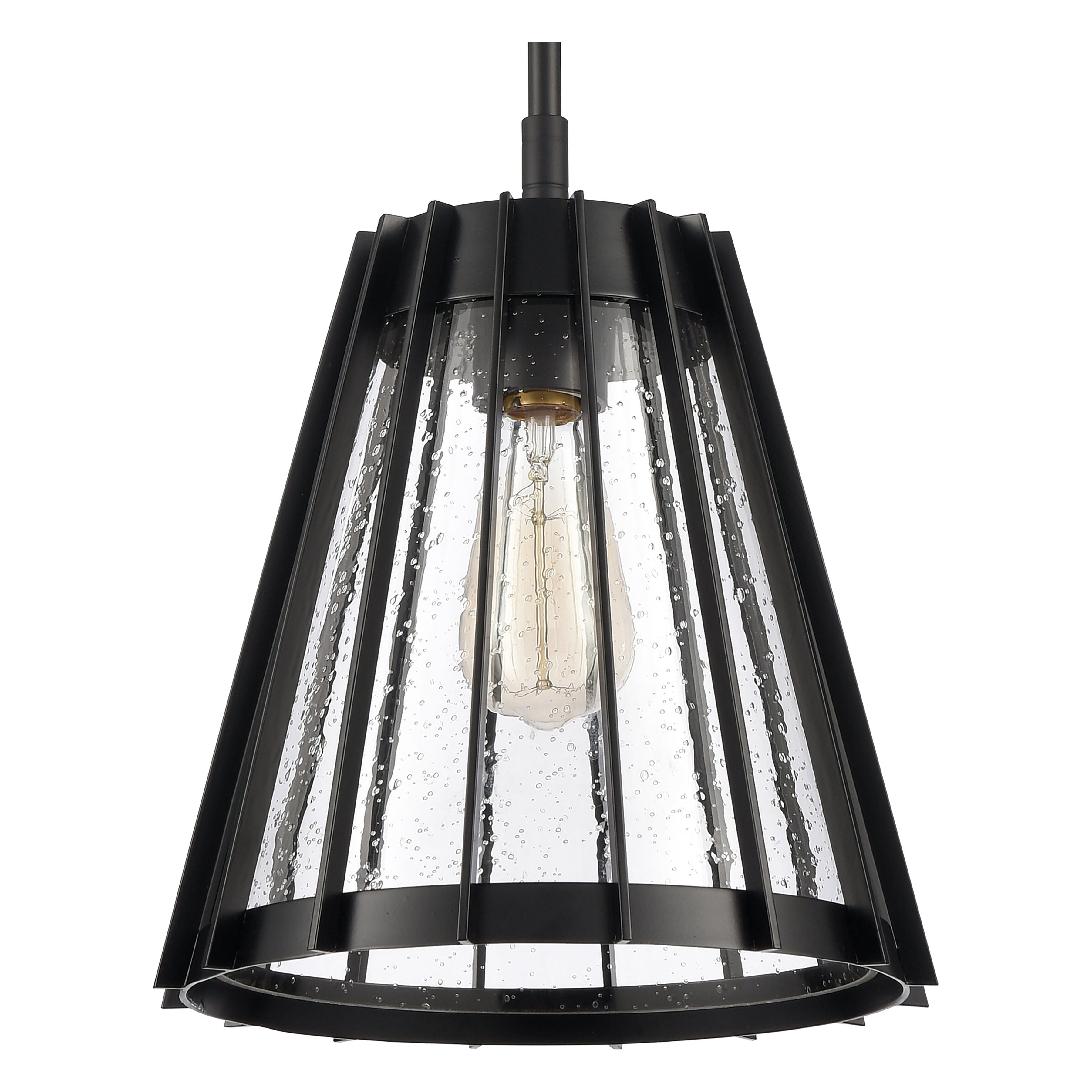 Open Louvers 10" Wide 1-Light Pendant