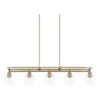 Mid Century 5-Light Linear Chandelier