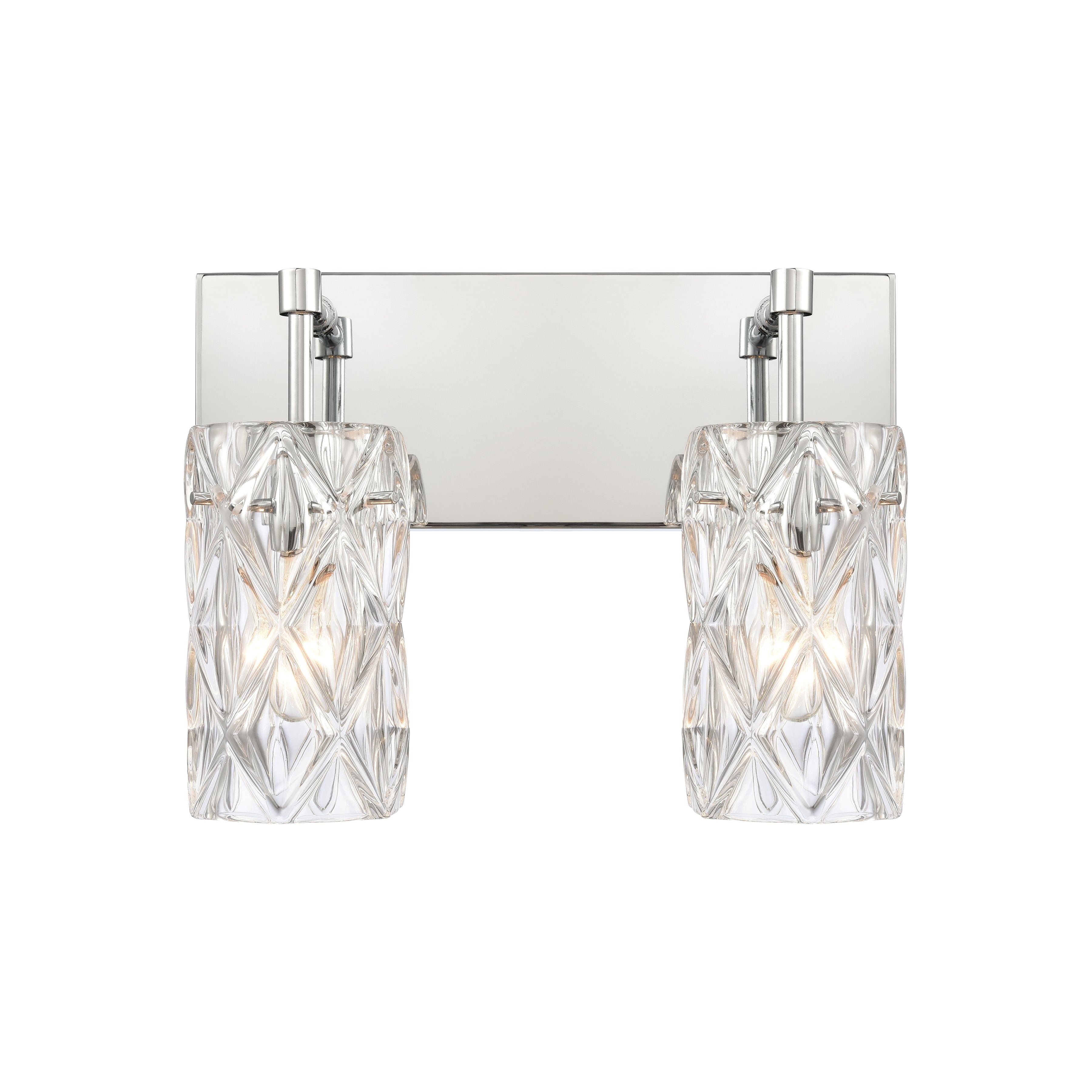 Forma de Crystal 14" Wide 2-Light Vanity Light