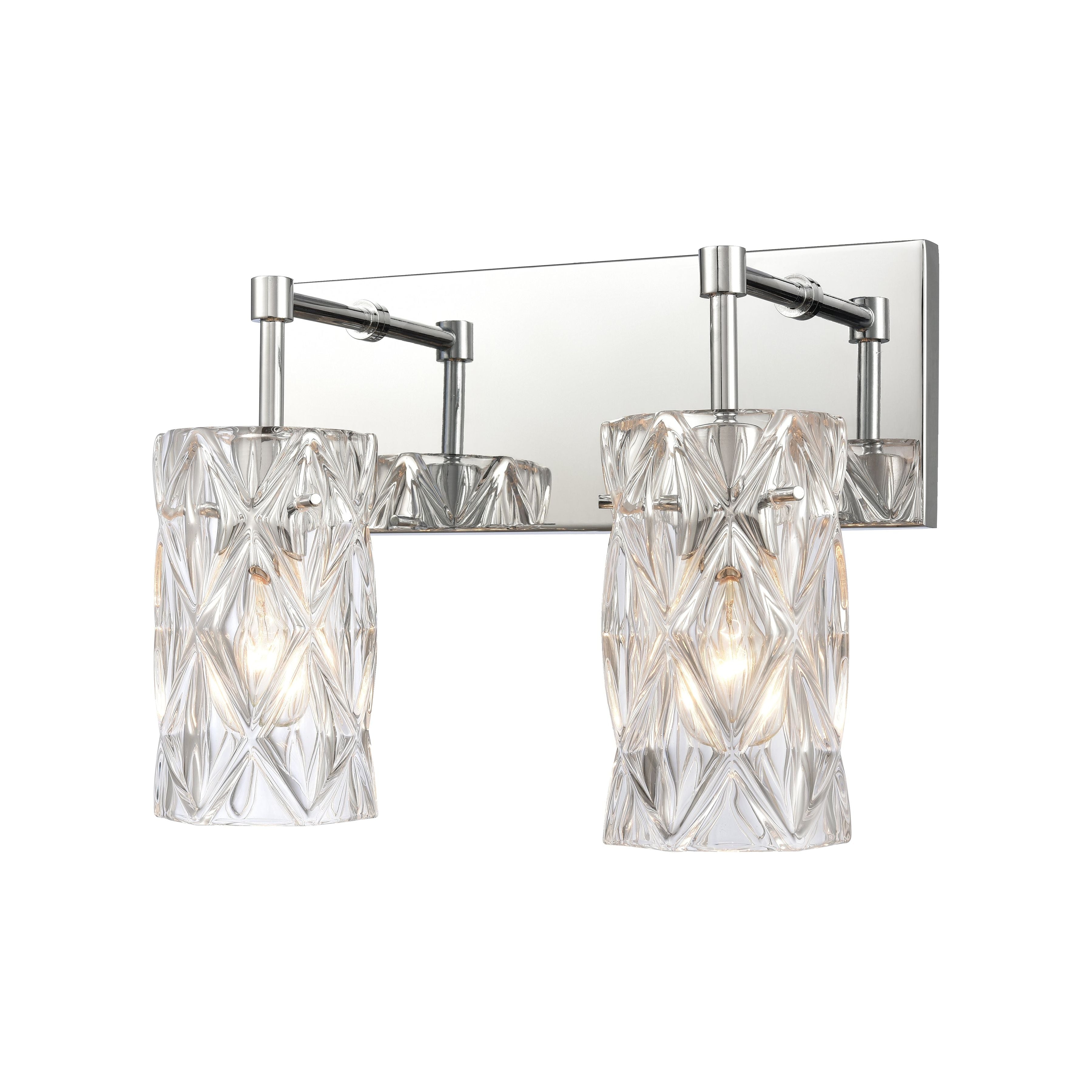 Forma de Crystal 14" Wide 2-Light Vanity Light