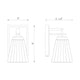 Lyna 1-Light Wall Sconce