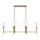 Abbie 6-Light Linear Chandelier