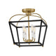 Tate Small Semi-Flush Mount