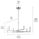 Priam 43.75" 6-Light LED Chandelier