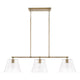 Baker 3-Light Linear Chandelier