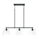 Baker 3-Light Linear Chandelier