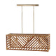 Soleil 3-Light Linear Chandelier