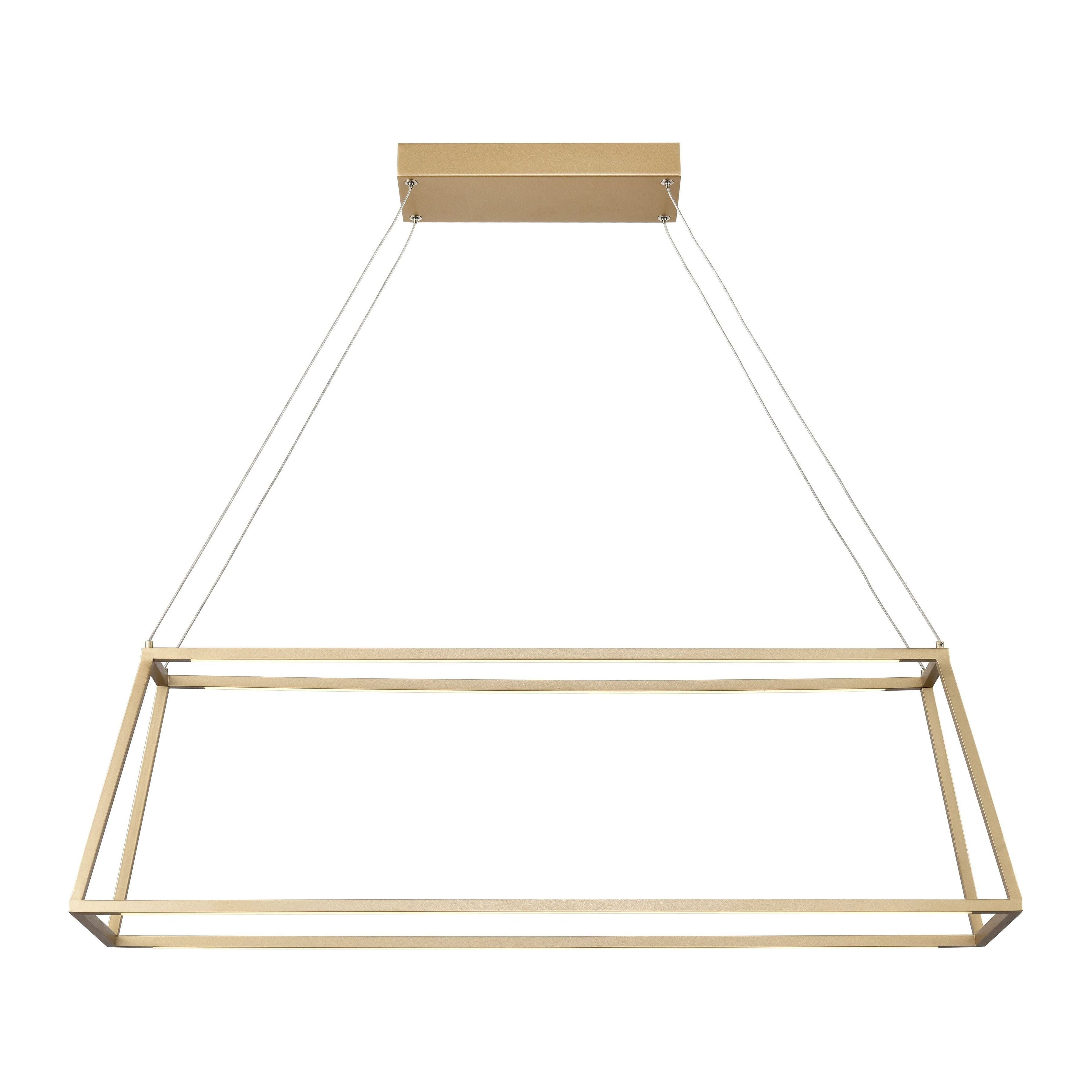 Minimalist 36" Wide LED Linear Chandelier