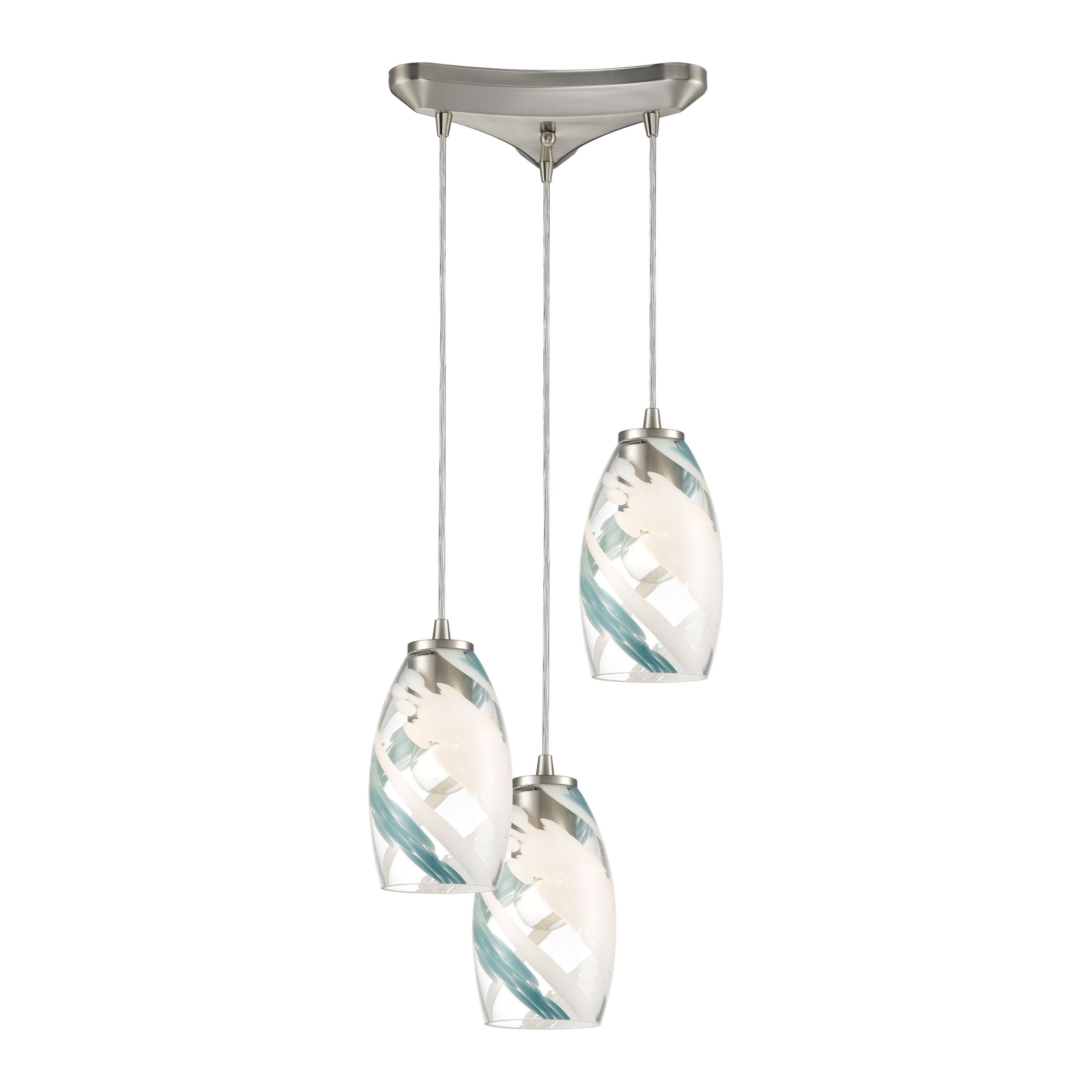 Turbulence 12" Wide 3-Light Pendant