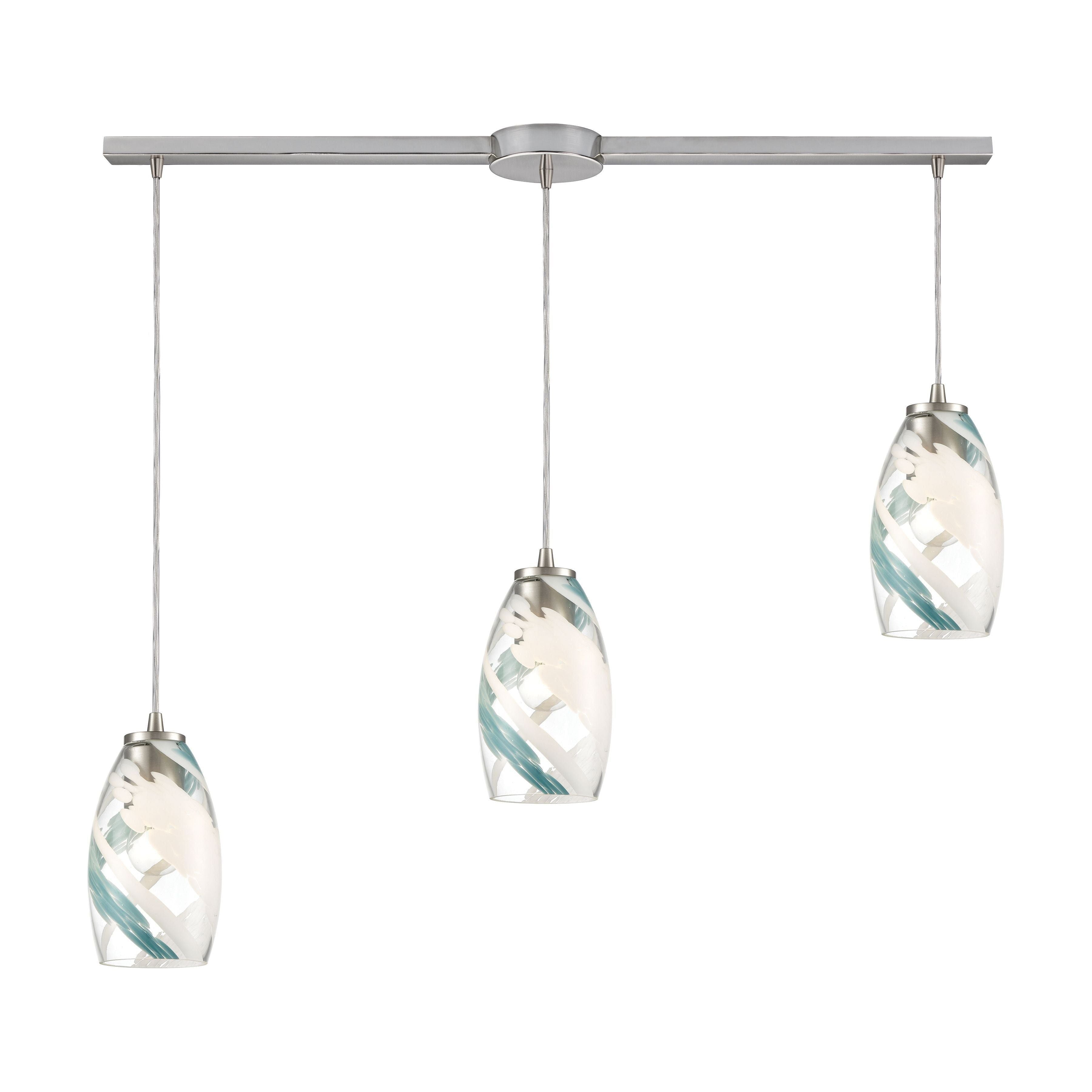 Turbulence 36" Wide 3-Light Pendant