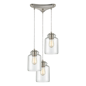 Josie 12" Wide 3-Light Multi Pendant