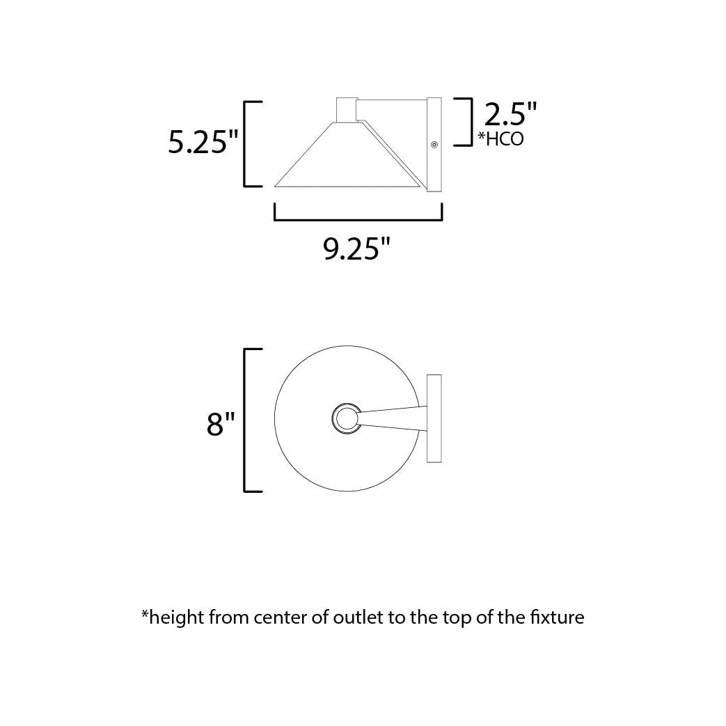 Conoid Medium LED Outdoor Wall Sconce