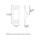 Lightray Medium LED Outdoor Wall Lamp
