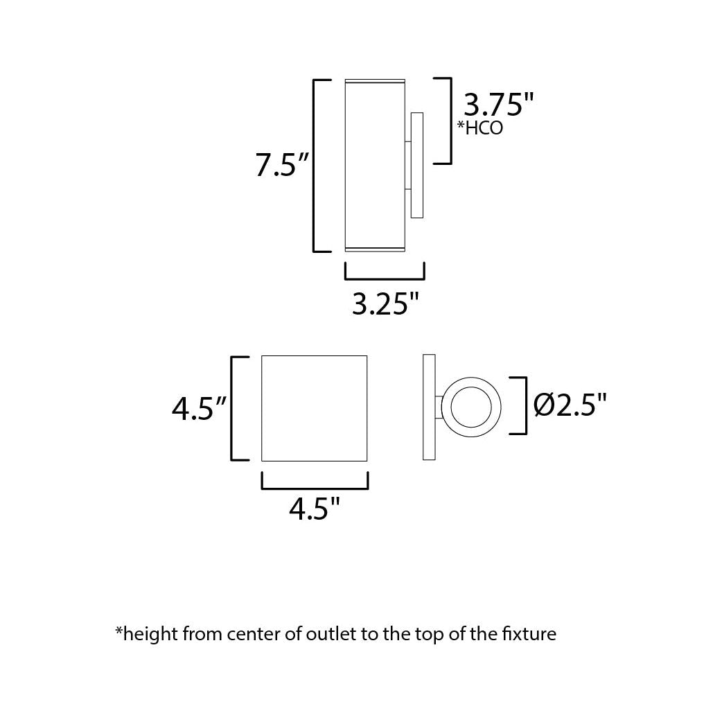 Calibro 7.5" LED Outdoor Sconce