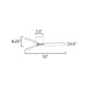 Lowell 52" 3-Blade Hugger Fan (No Light)