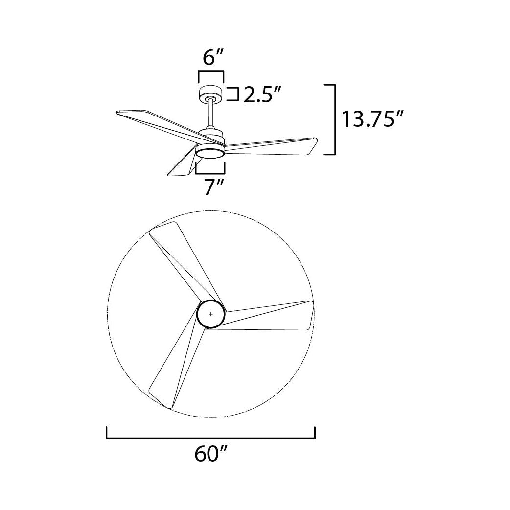 Vortex 60" Outdoor Fan with LED Light Kit