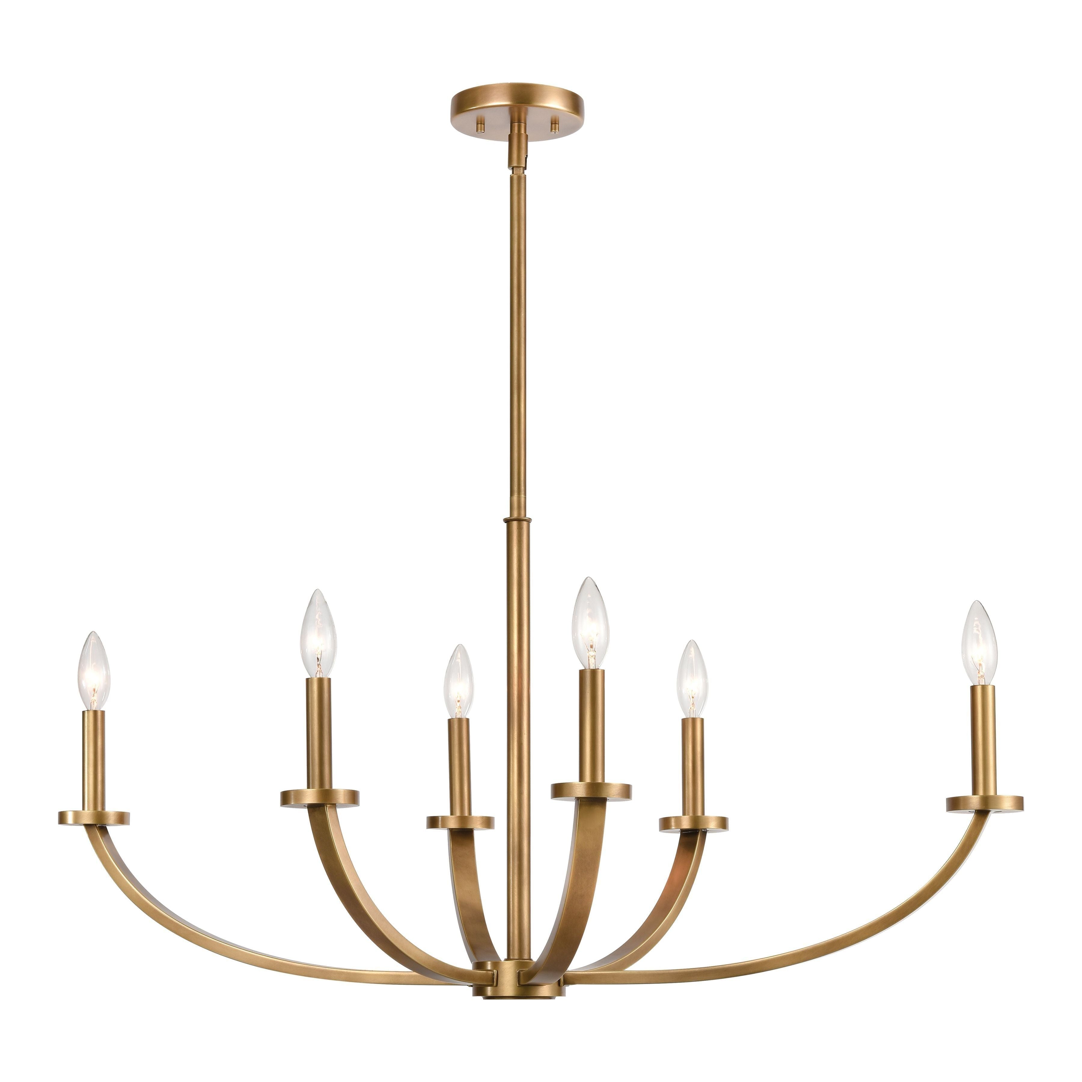 Erindale 36" Wide 6-Light Linear Chandelier