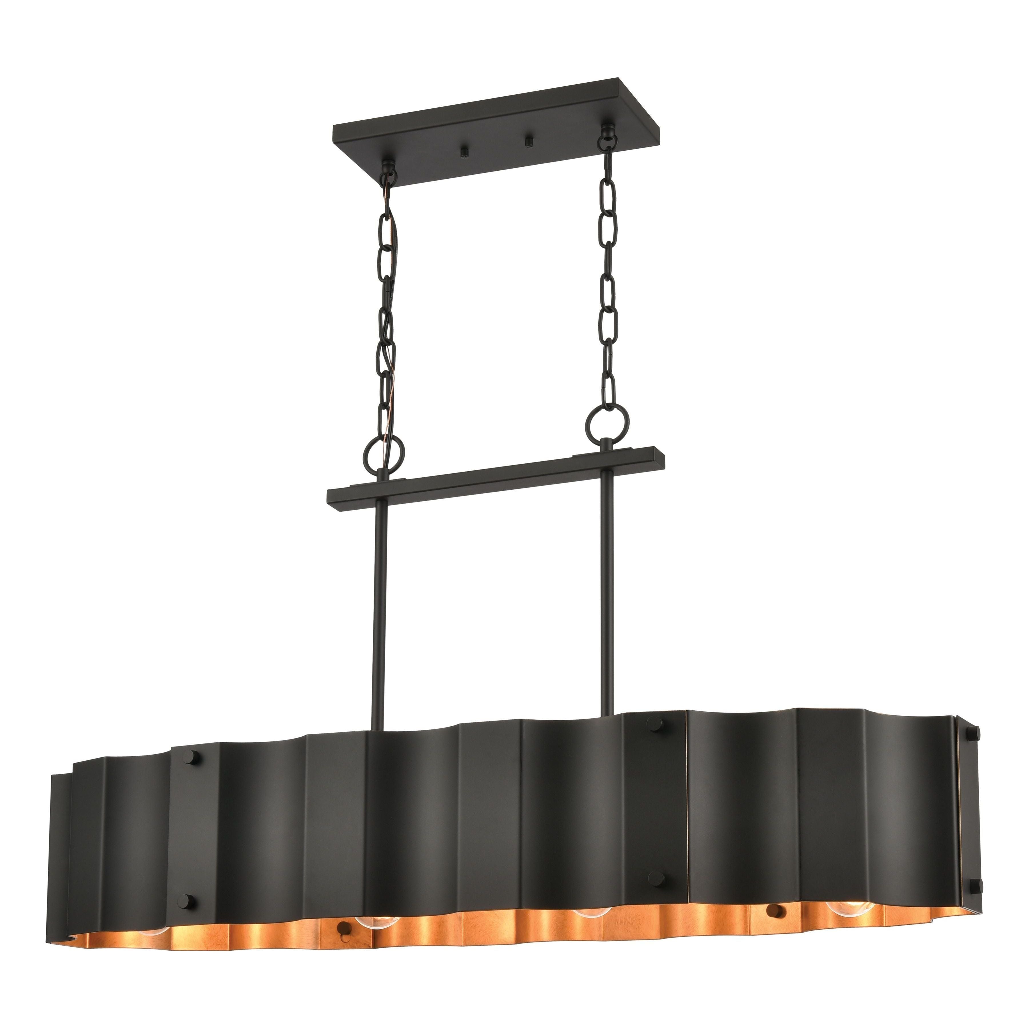 Clausten 37" Wide 4-Light Linear Chandelier