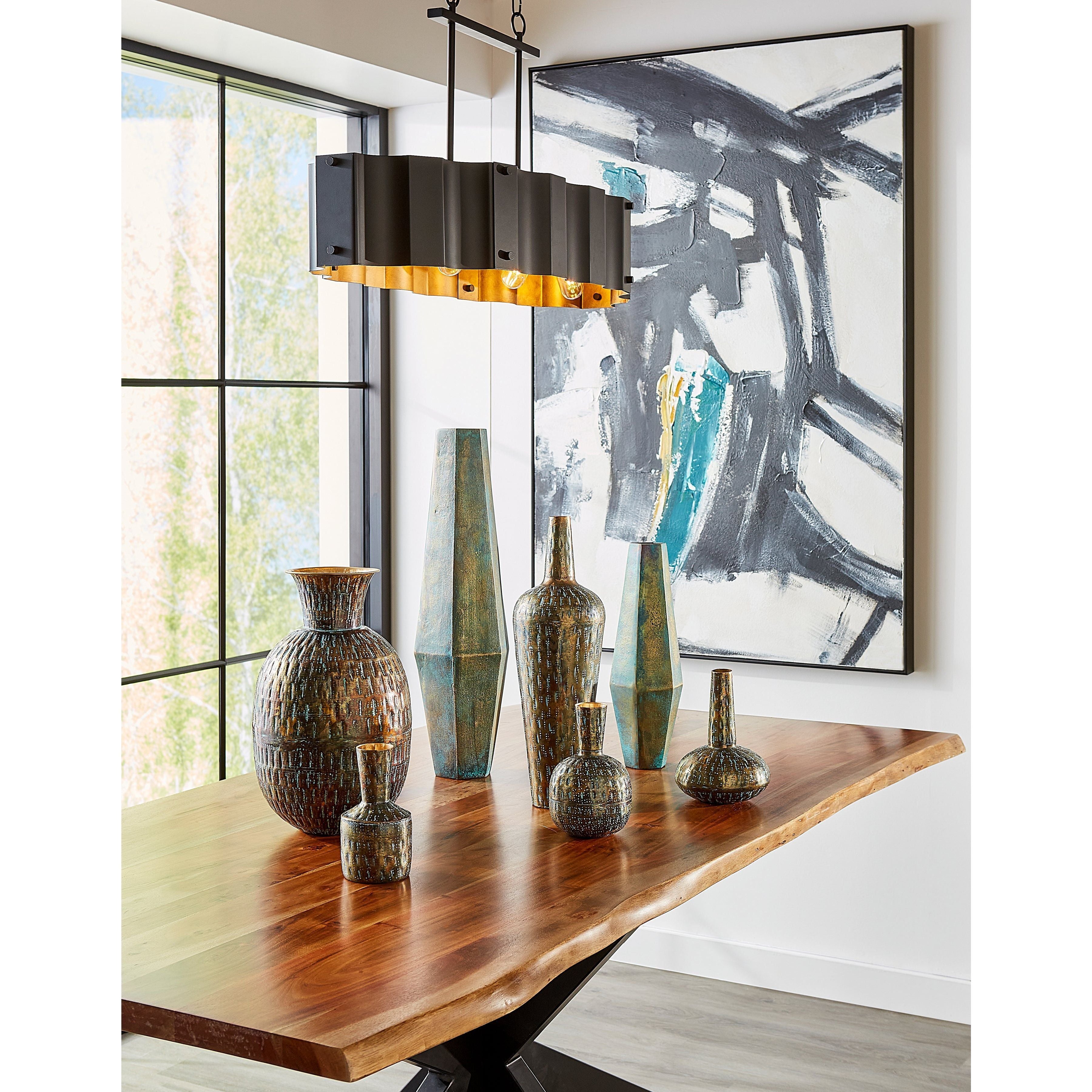 Clausten 37" Wide 4-Light Linear Chandelier