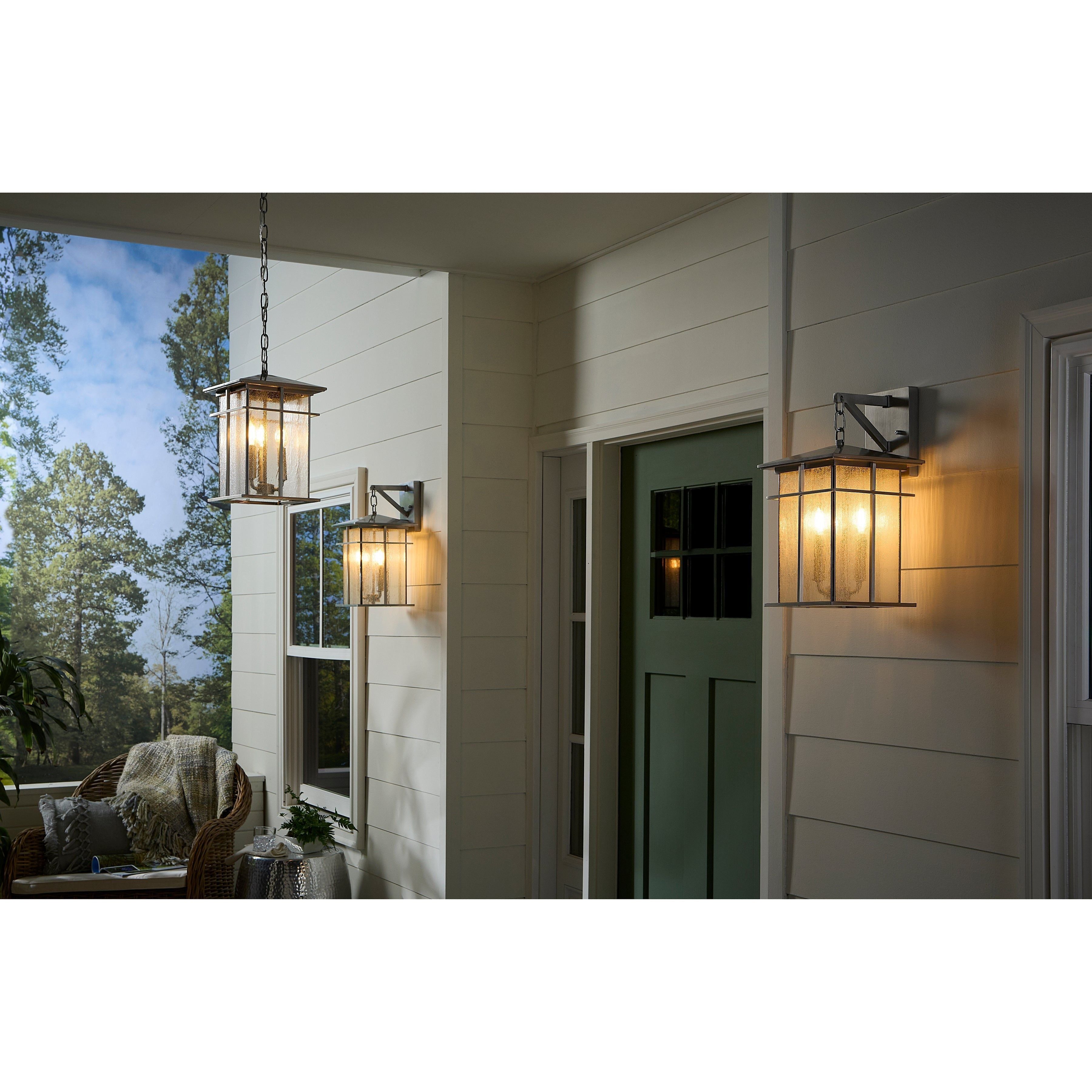 Oak Park 17" High 3-Light Outdoor Sconce