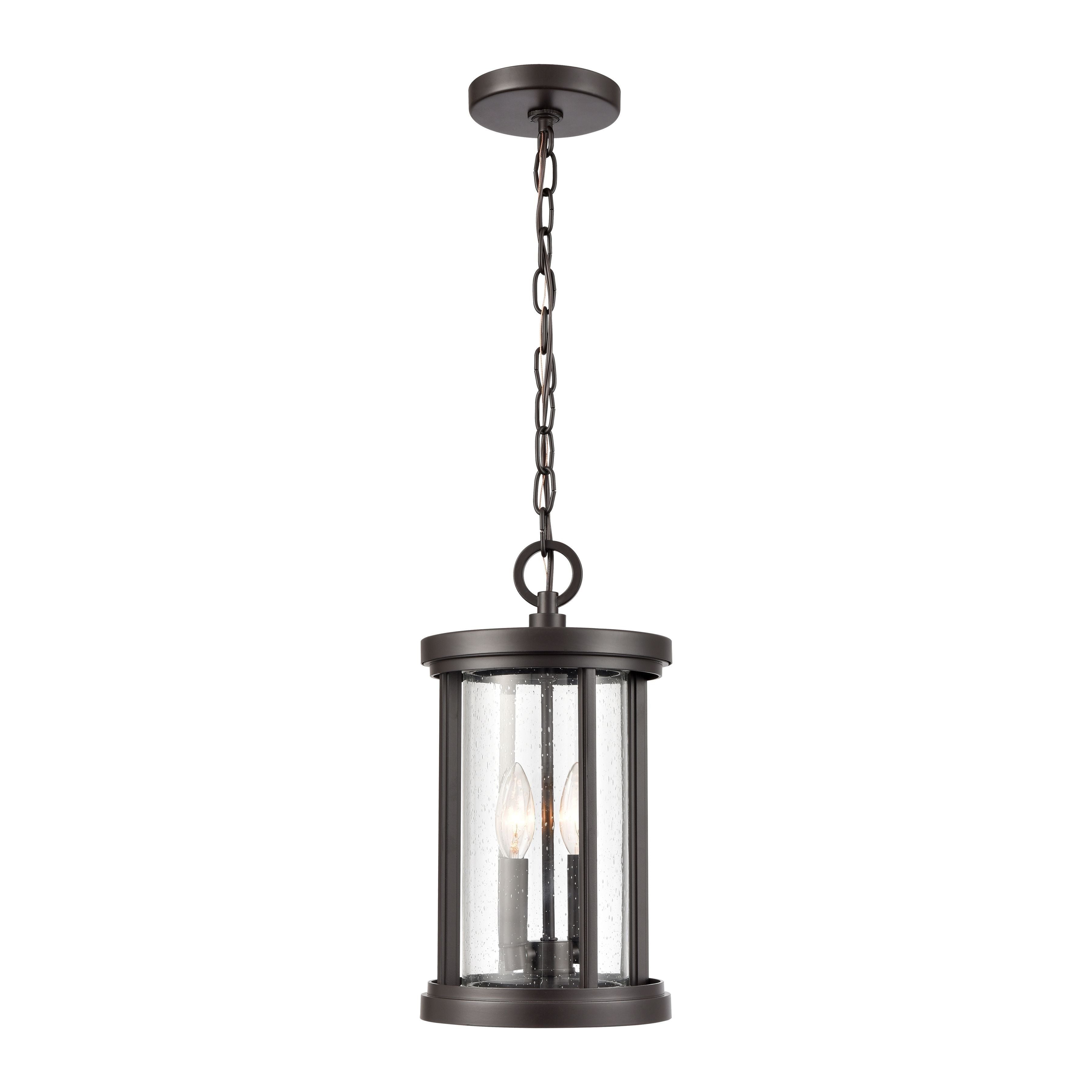 Brison 8" Wide 2-Light Outdoor Pendant