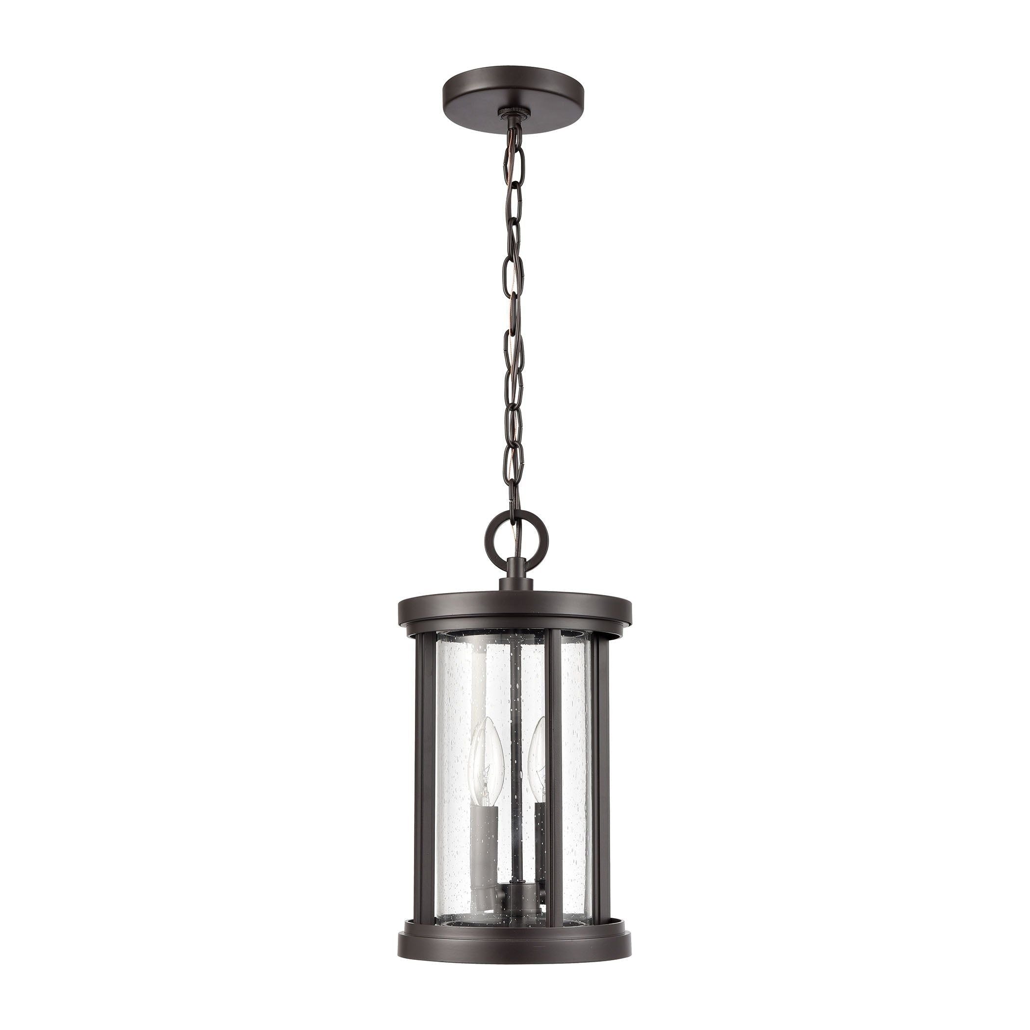 Brison 8" Wide 2-Light Outdoor Pendant