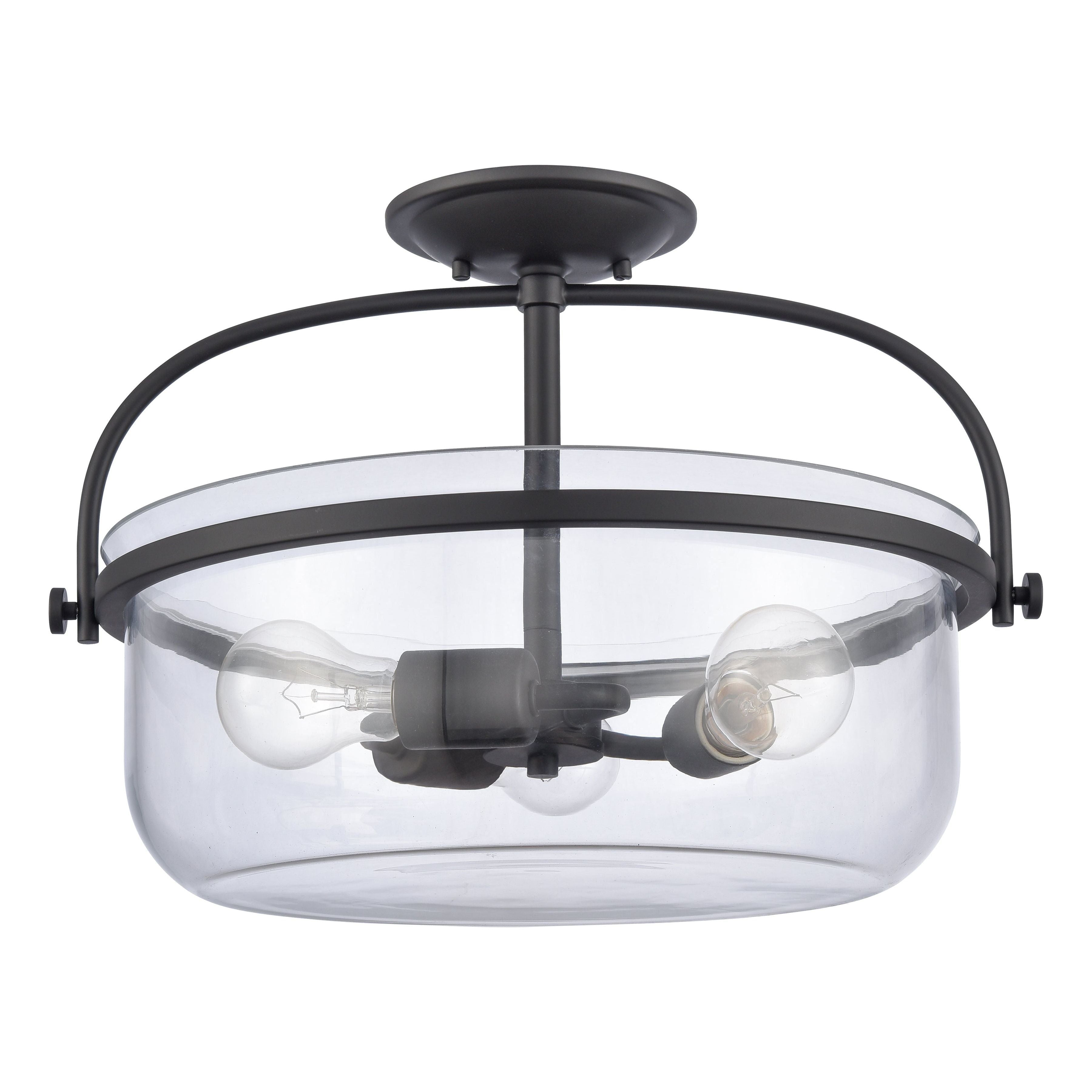 Wentworth 17" Wide 3-Light Semi Flush Mount