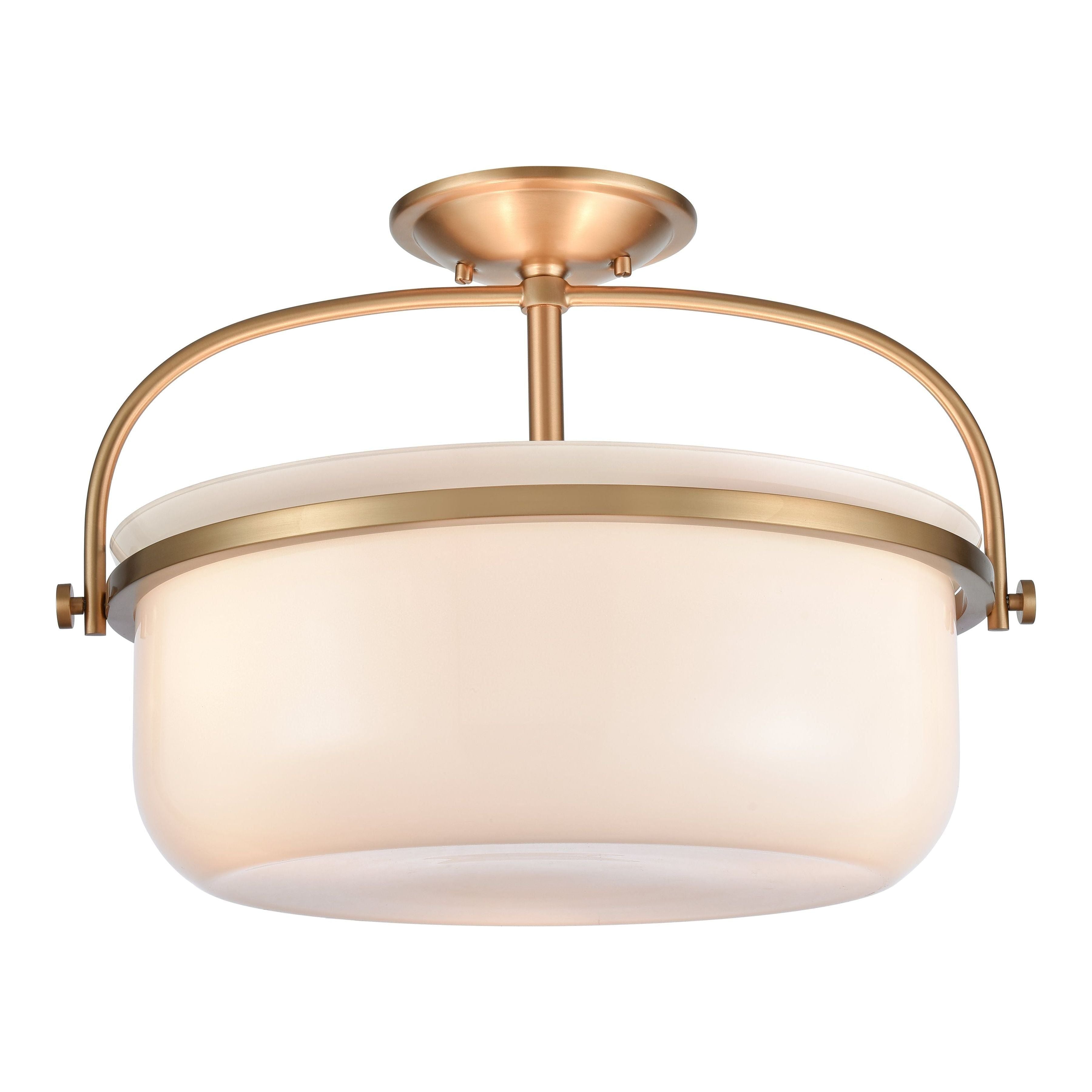 Wentworth 17" Wide 3-Light Semi Flush Mount