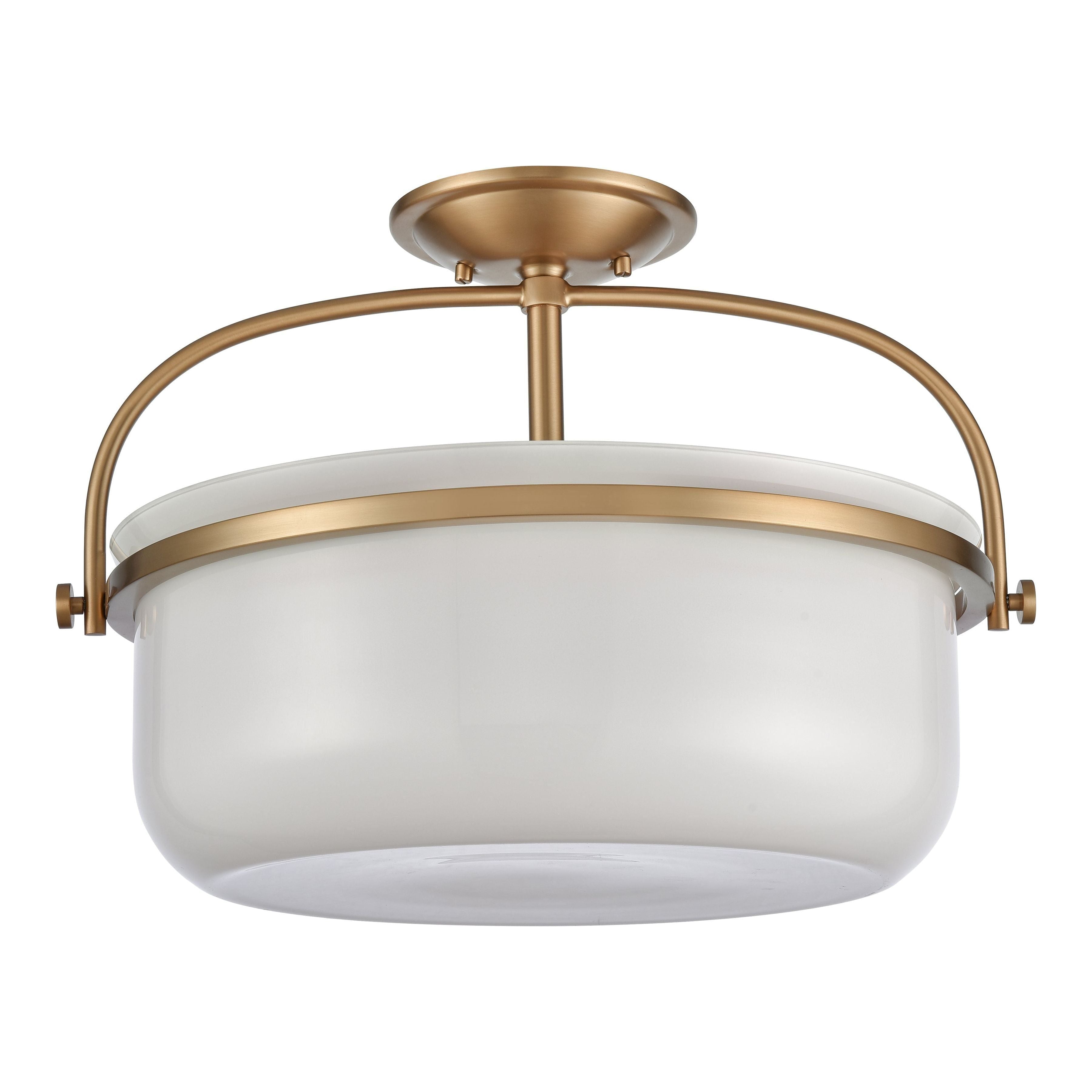 Wentworth 17" Wide 3-Light Semi Flush Mount