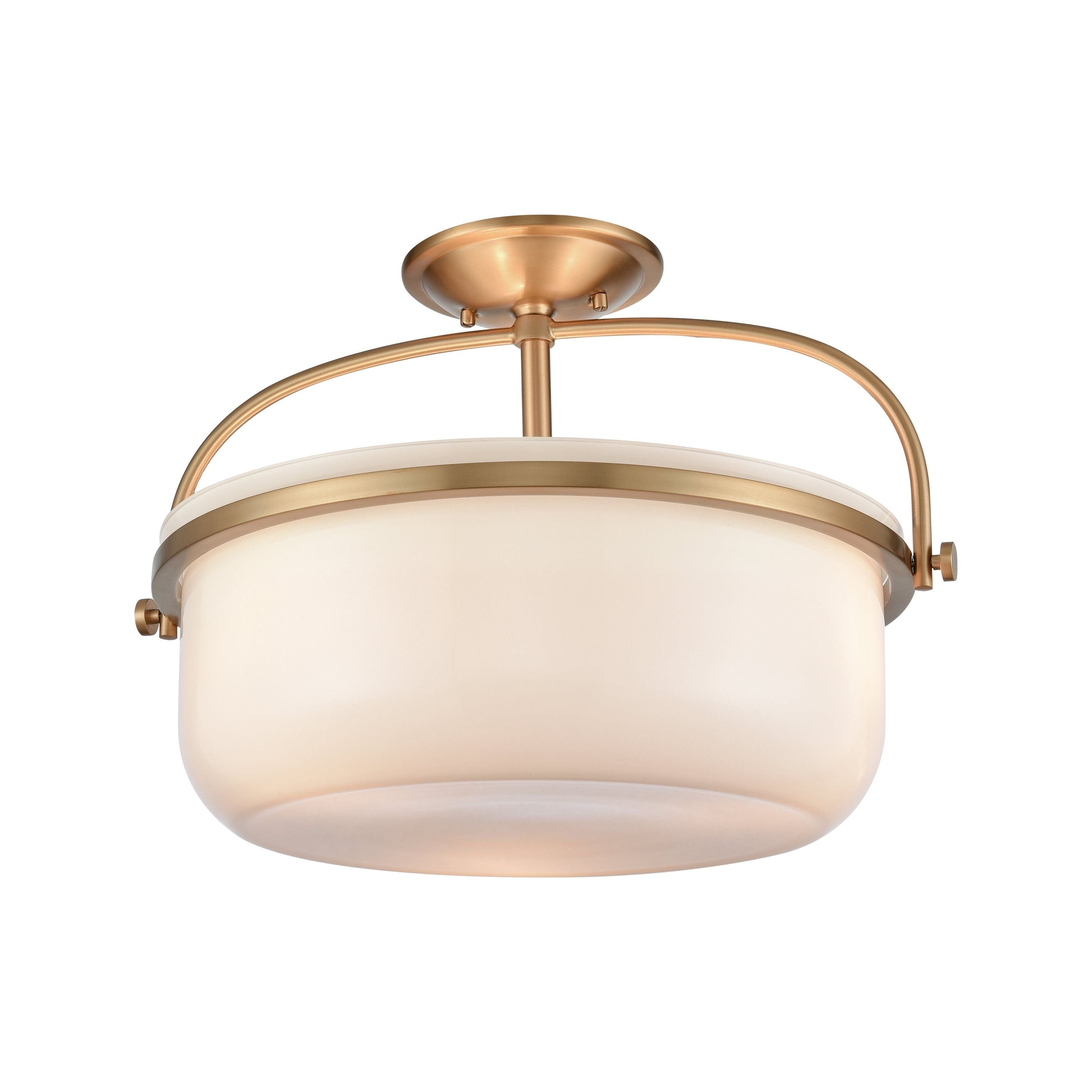 Wentworth 17" Wide 3-Light Semi Flush Mount