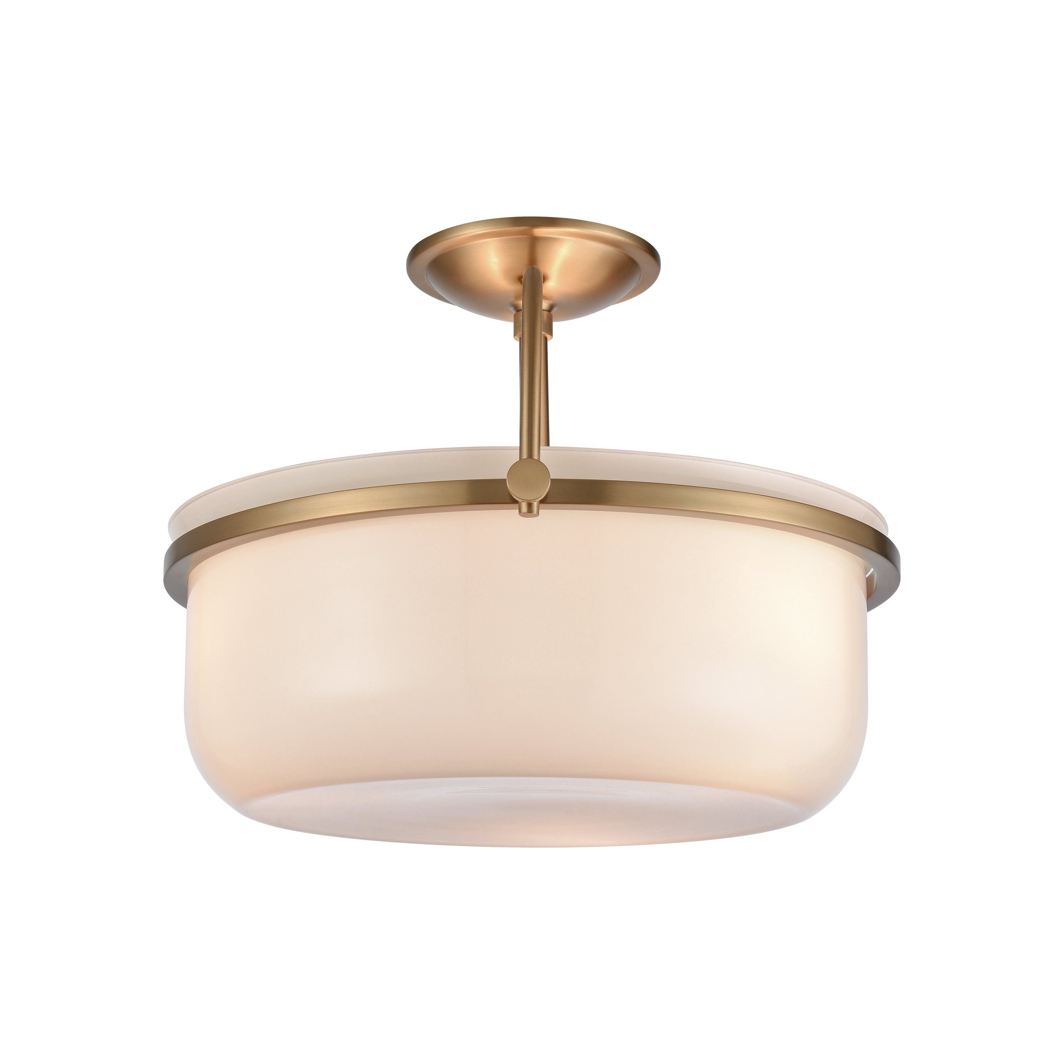 Wentworth 17" Wide 3-Light Semi Flush Mount