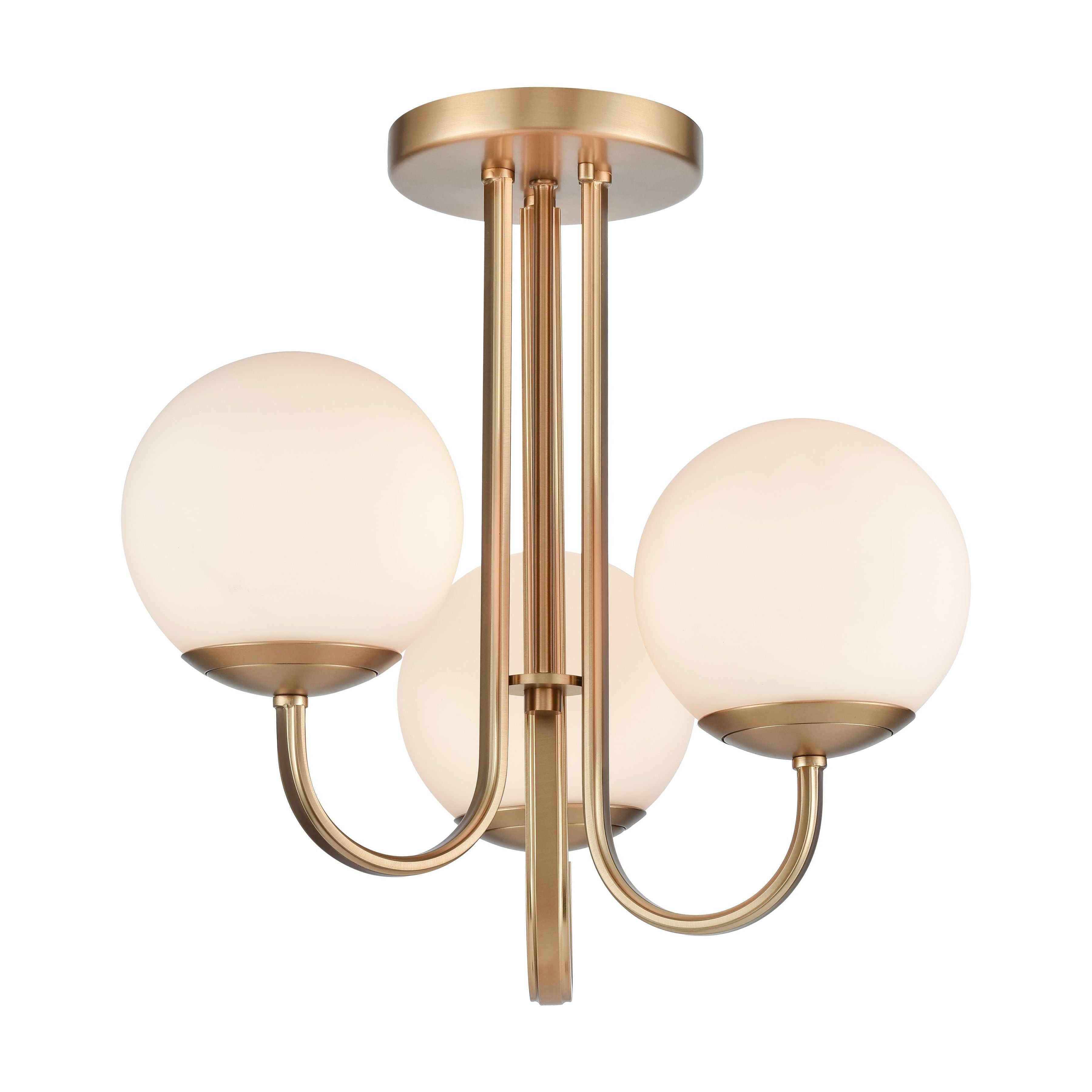 Caroline 16" Wide 3-Light Semi Flush Mount