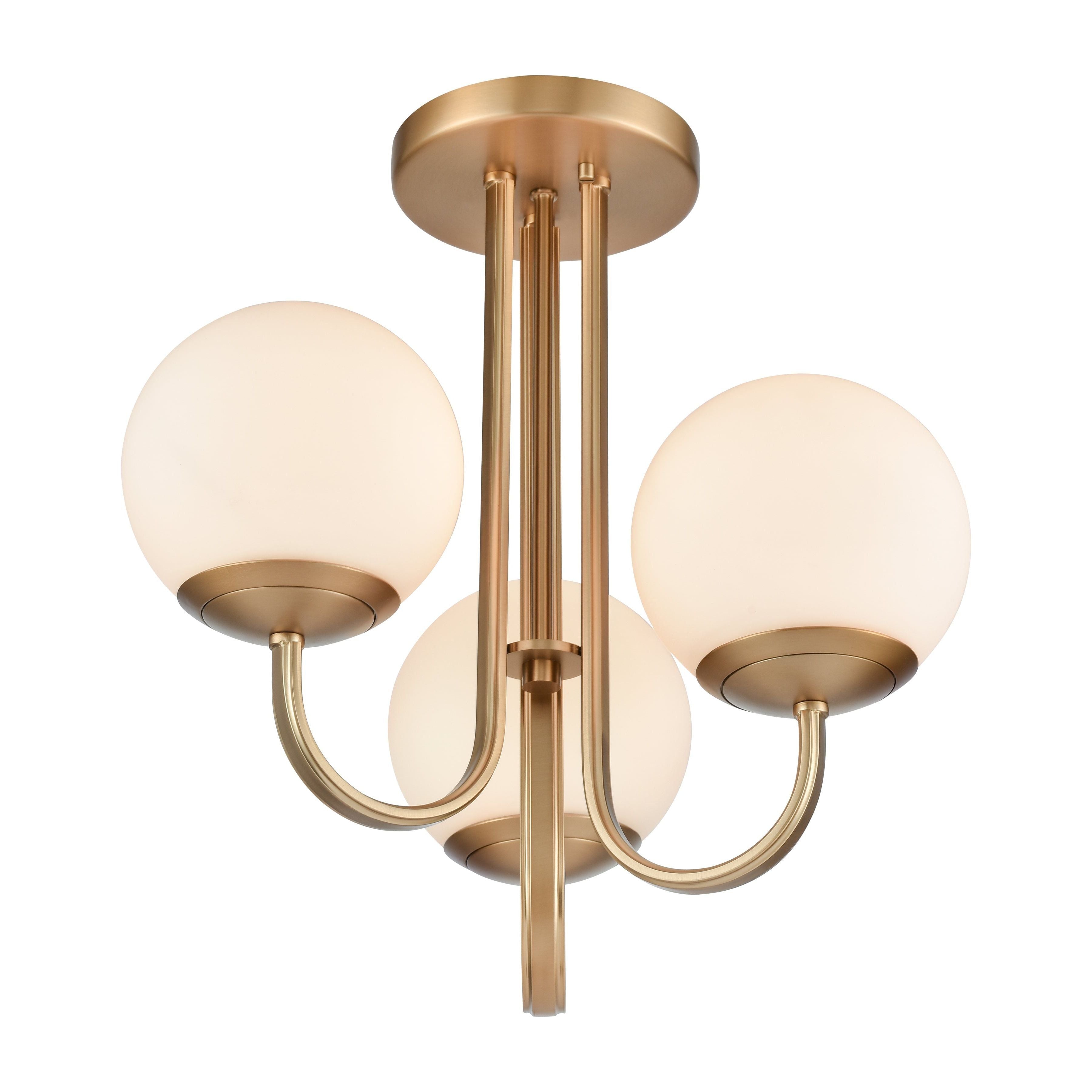 Caroline 16" Wide 3-Light Semi Flush Mount