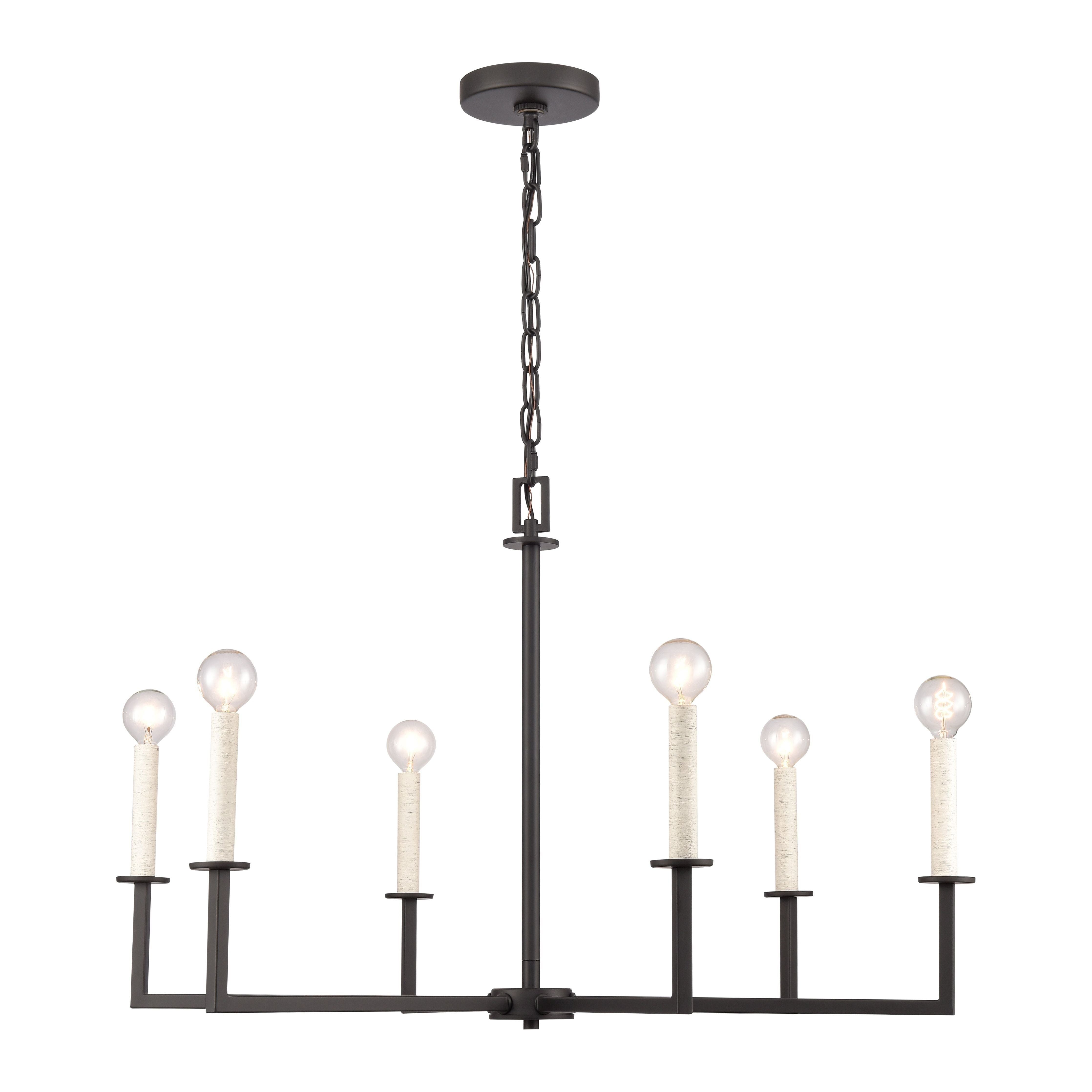 Dunne 30" Wide 6-Light Chandelier