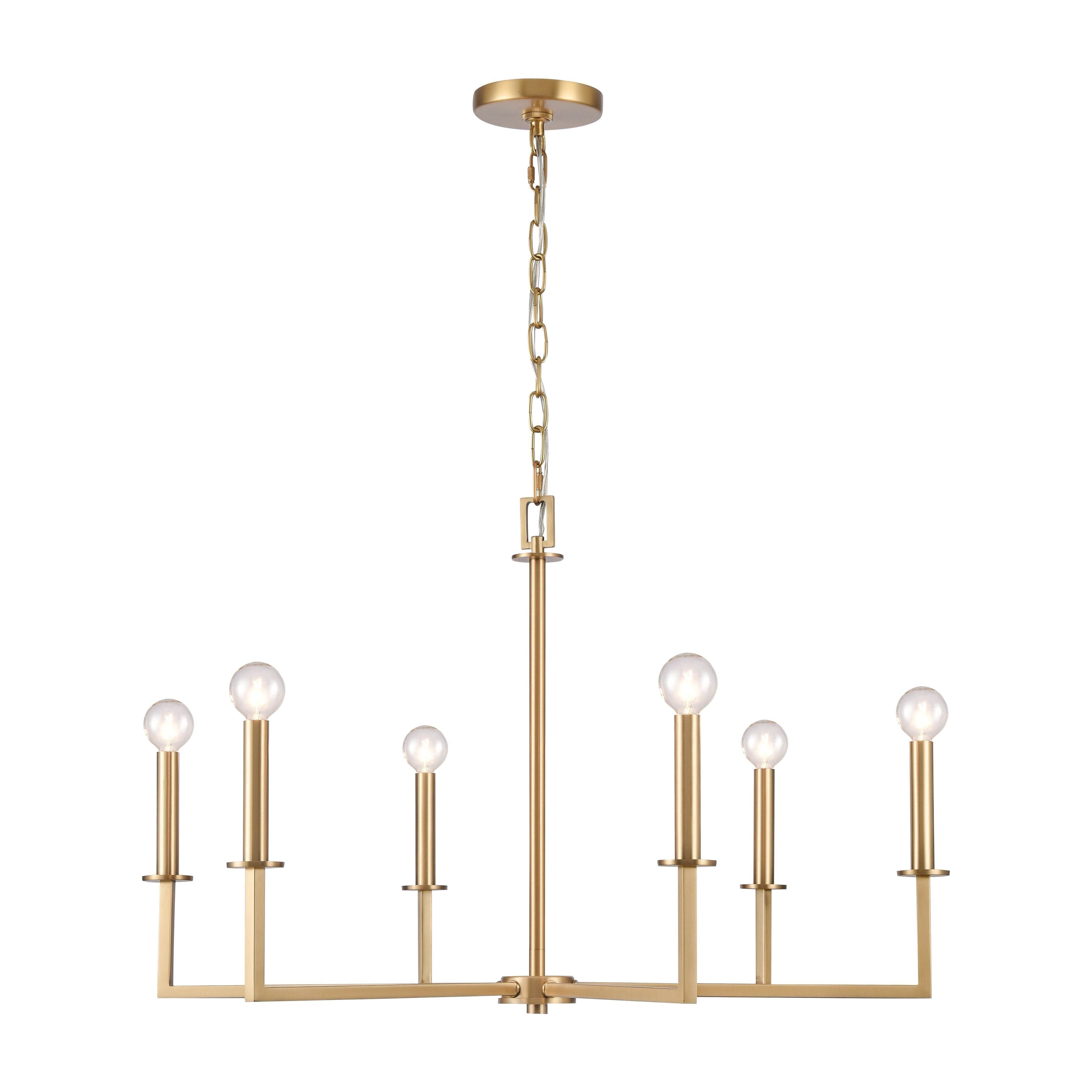 Dunne 30" Wide 6-Light Chandelier