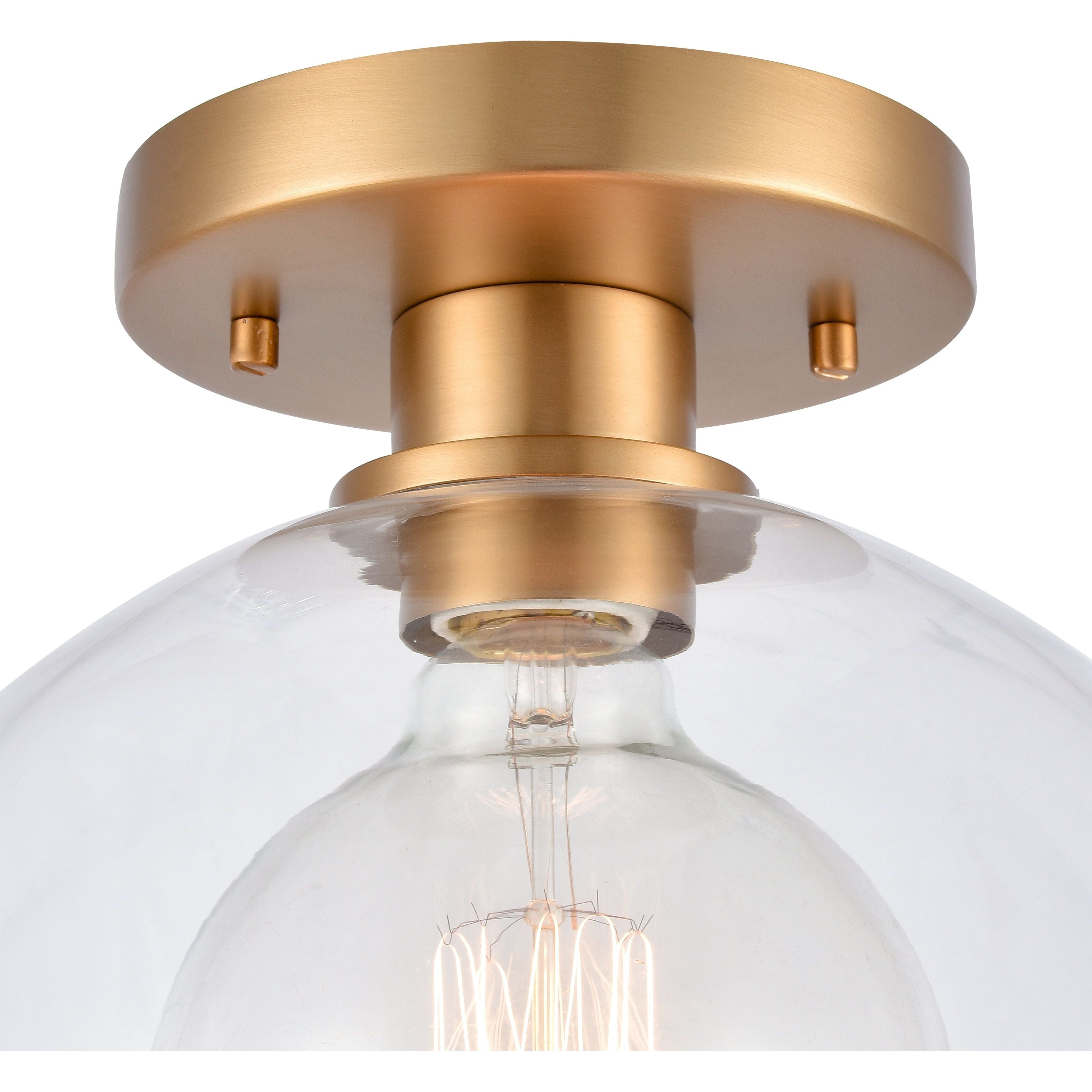 Julian 10" Wide 1-Light Semi Flush Mount