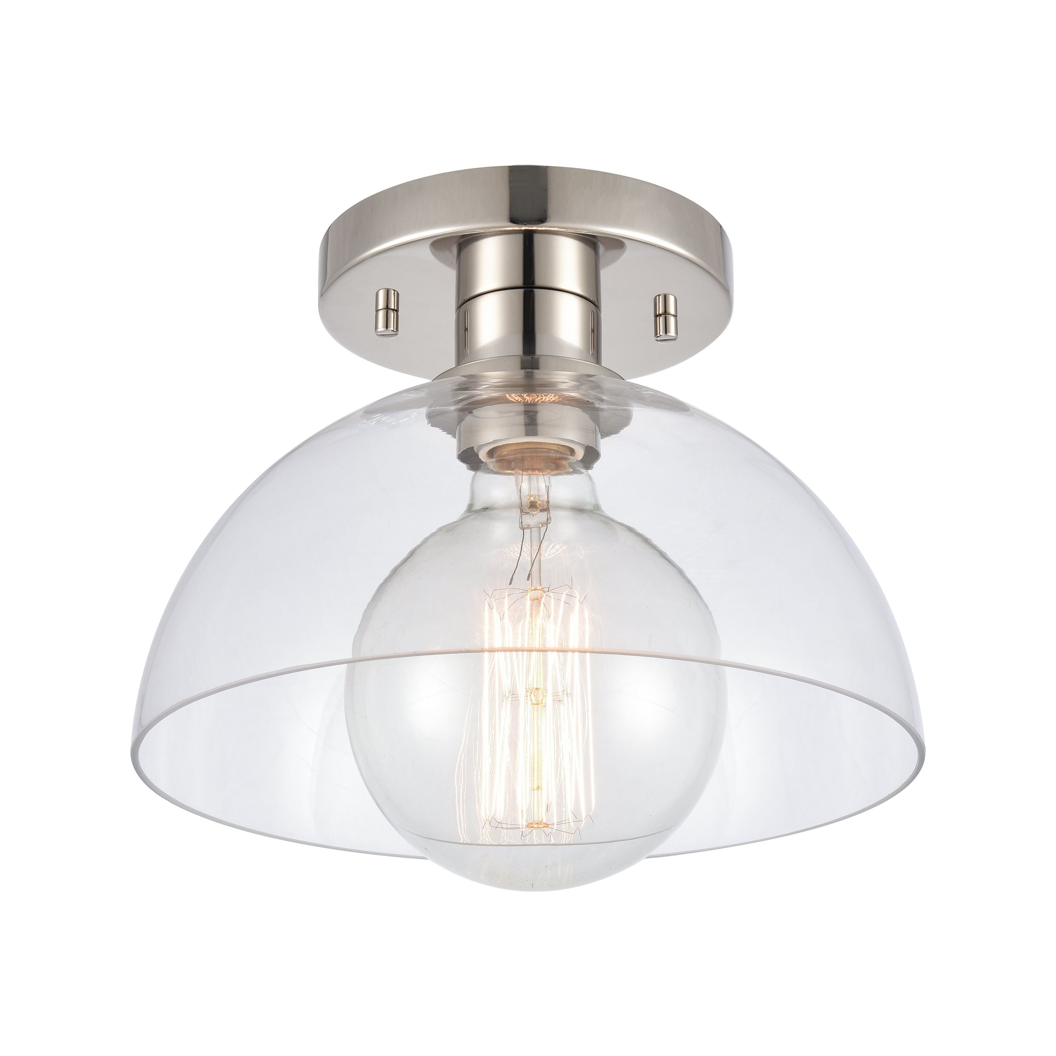 Julian 10" Wide 1-Light Semi Flush Mount