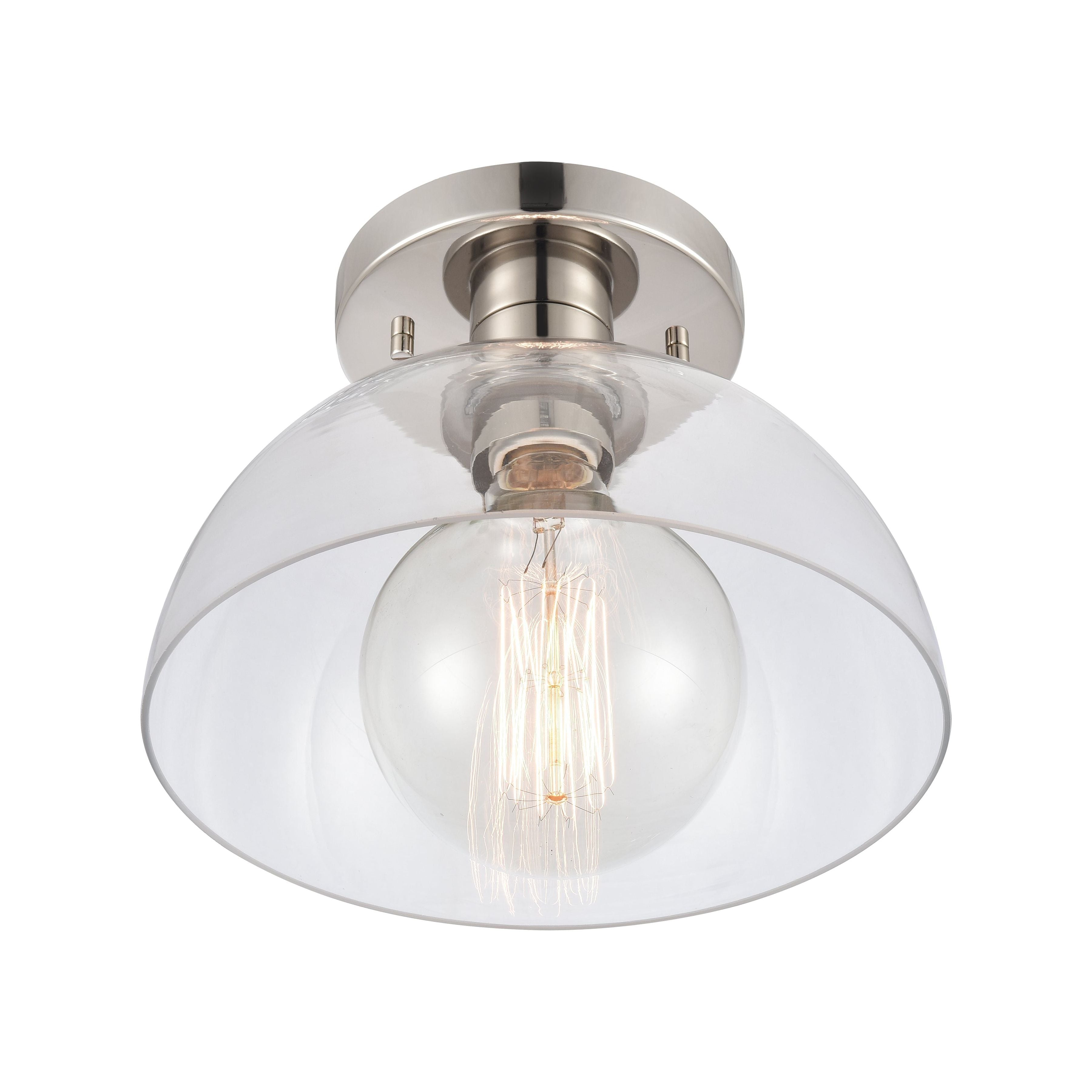 Julian 10" Wide 1-Light Semi Flush Mount