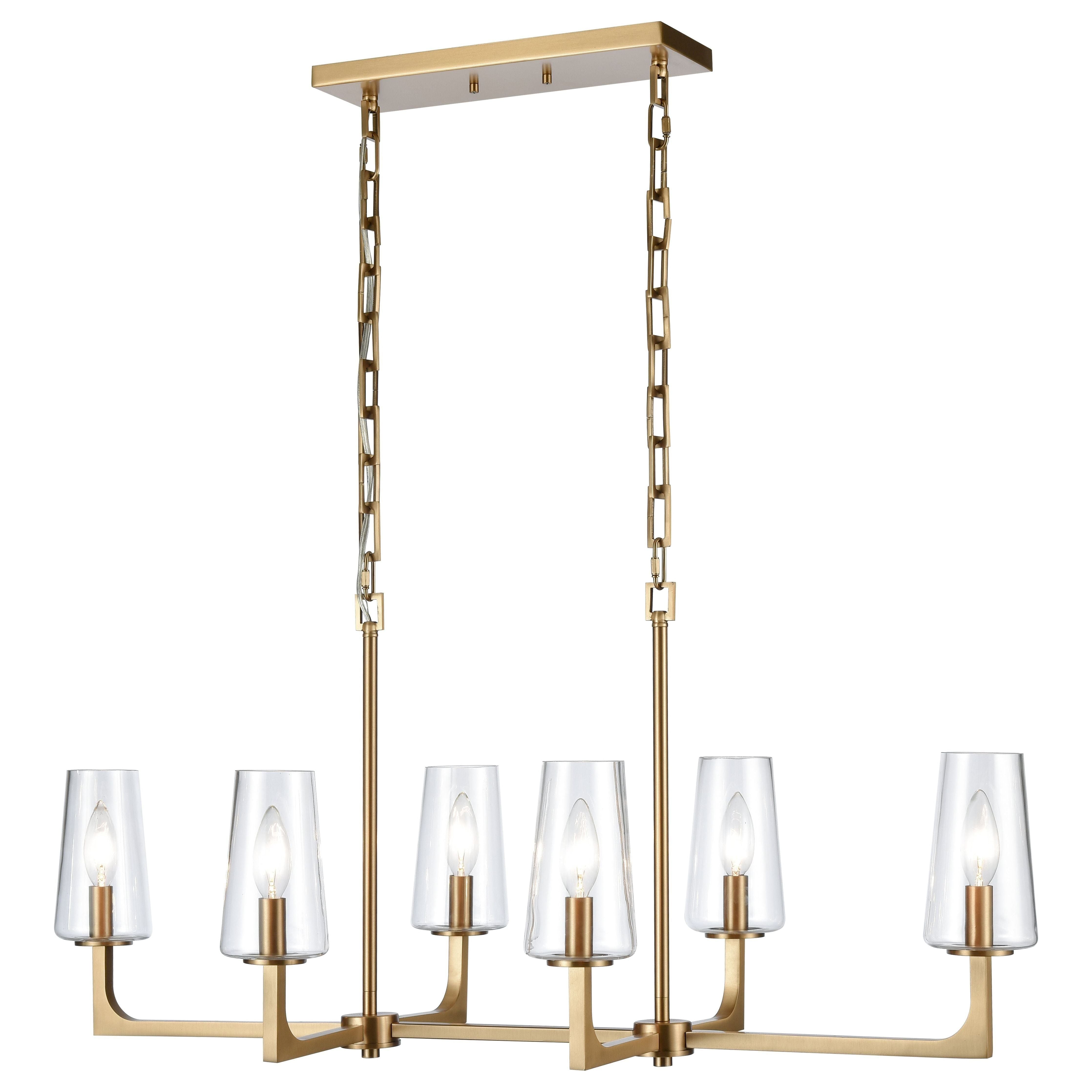 Fitzroy 36" Wide 6-Light Linear Chandelier