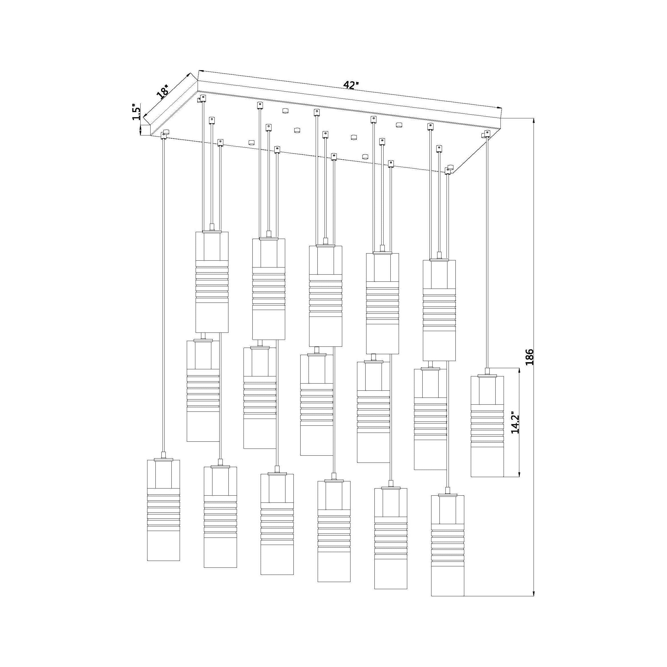 Alton 17-Light Linear Chandelier