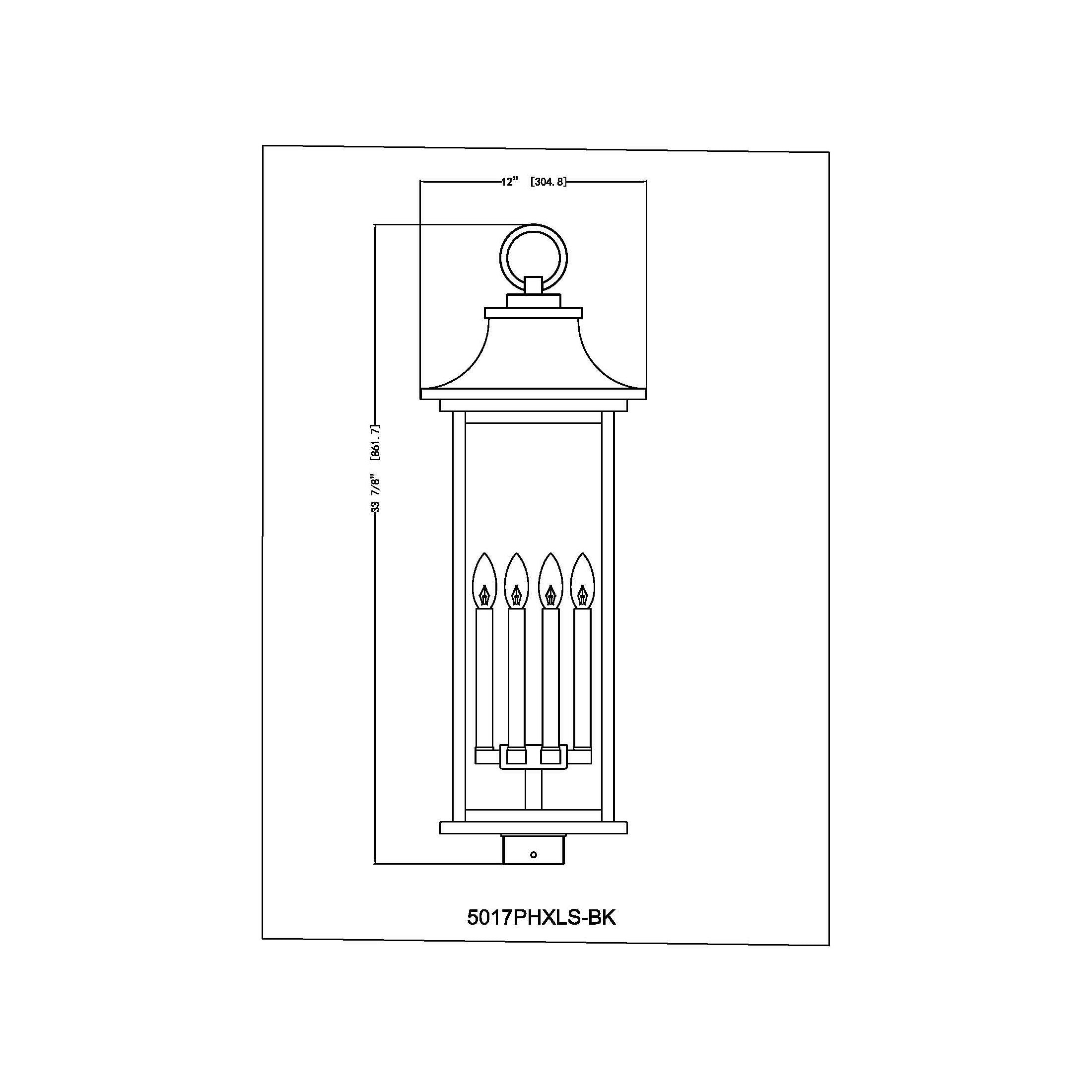 Tiberius 6-Light Outdoor Post Mount Fixture