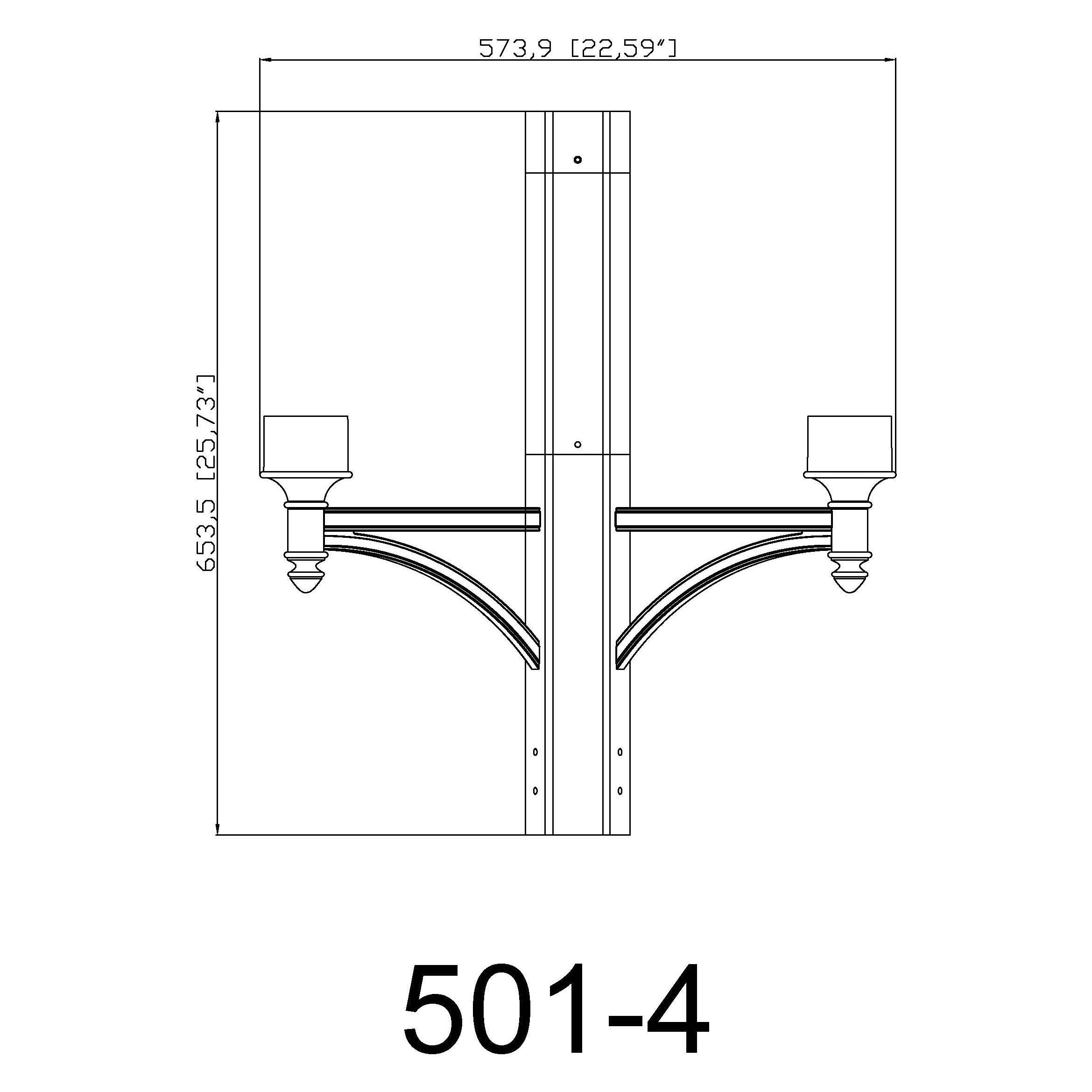 4-Light Outdoor Post Head